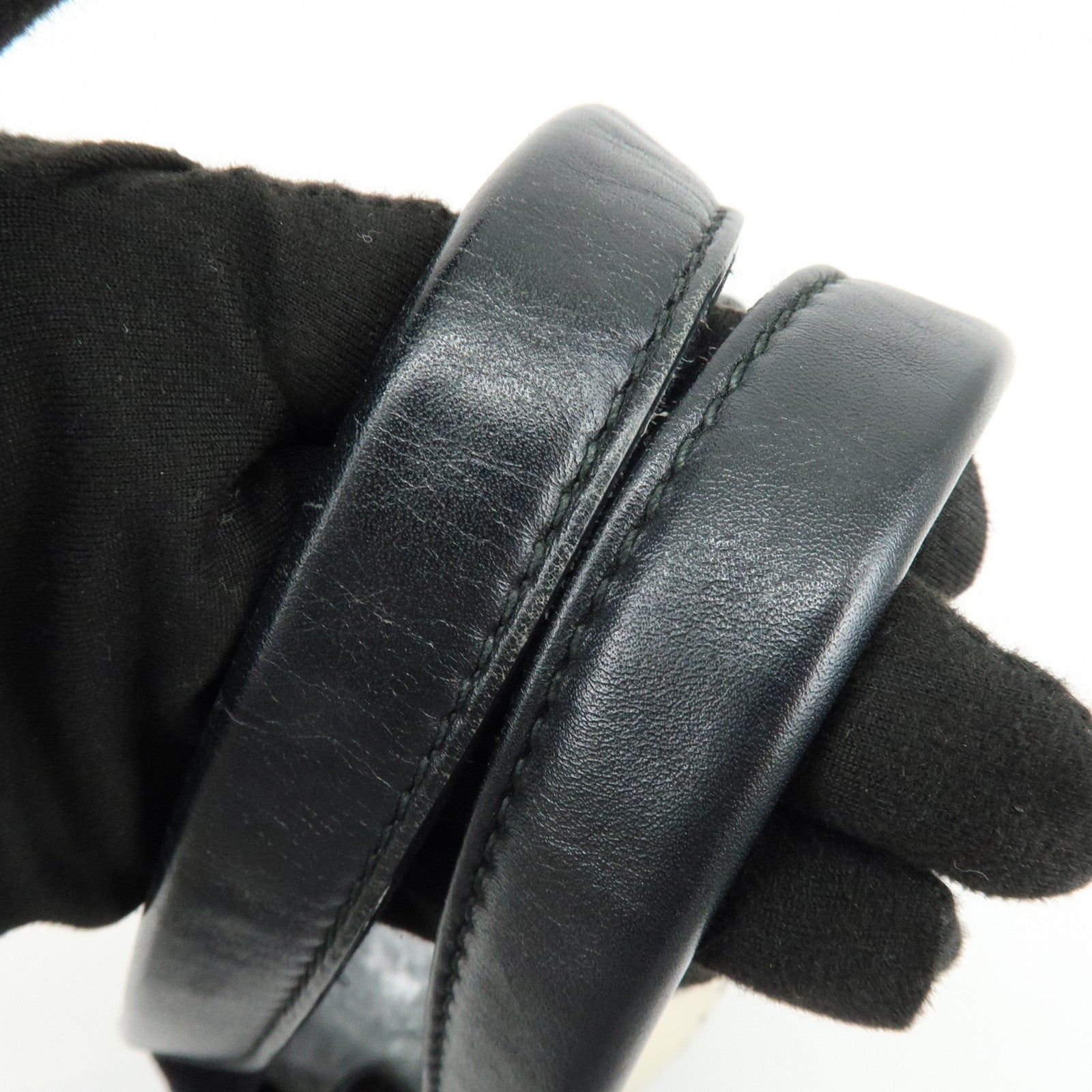 BALENCIAGA Navy Cabas XS Canvas 2WAY Bag Natural Black 390346