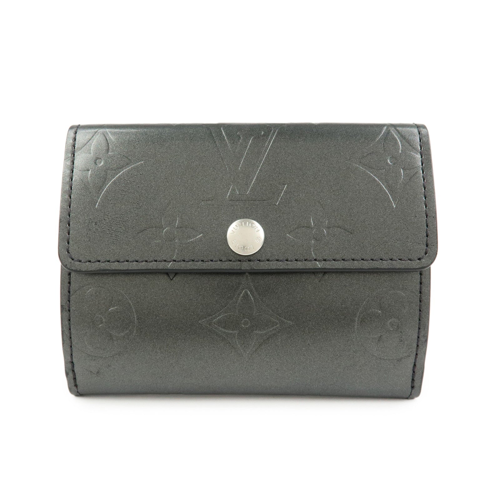 Louis Vuitton Monogram Matte Vernis Ludlow Coin Case Noir M65122