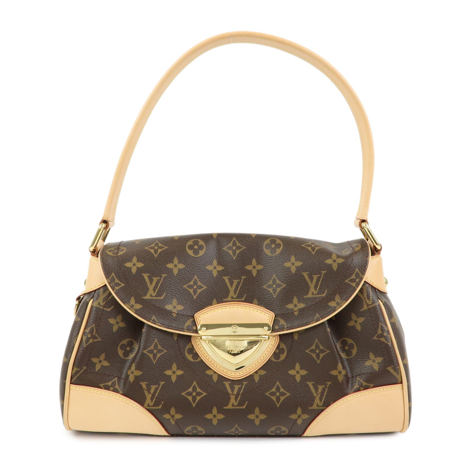 Louis Vuitton Monogram Beverly MM Shoulder Hand Bag Brown M40121