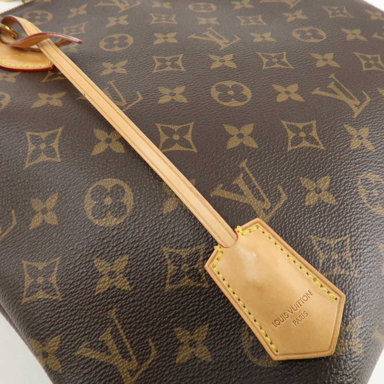Louis Vuitton Monogram LockIt Chain Hand Bag Brown M40989 Used