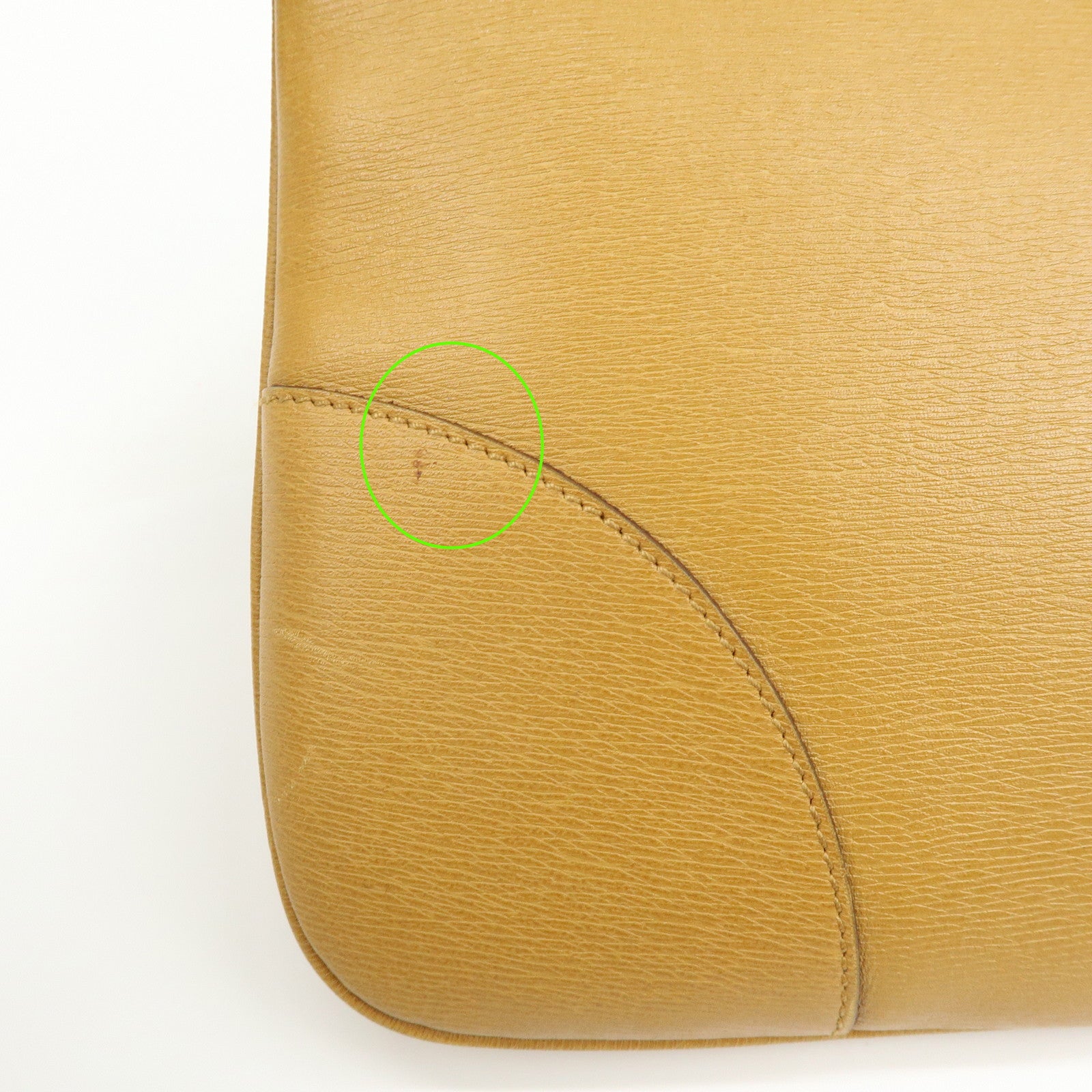 GUCCI Bamboo Jackie Leather Shoulder Bag Hand Bag Yellow 001 4061