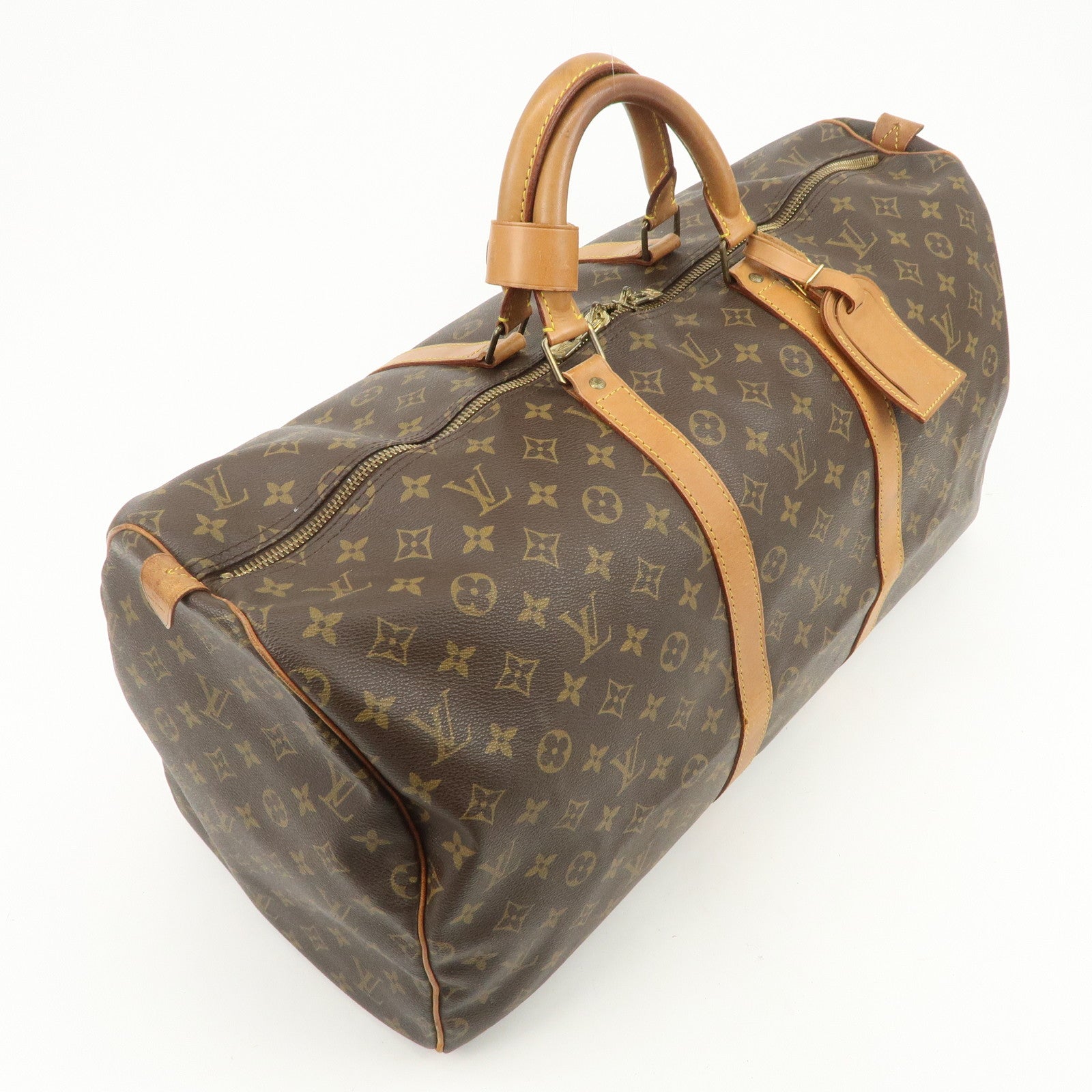 Louis Vuitton Monogram Keep All 55 Boston Bag Brown M41424