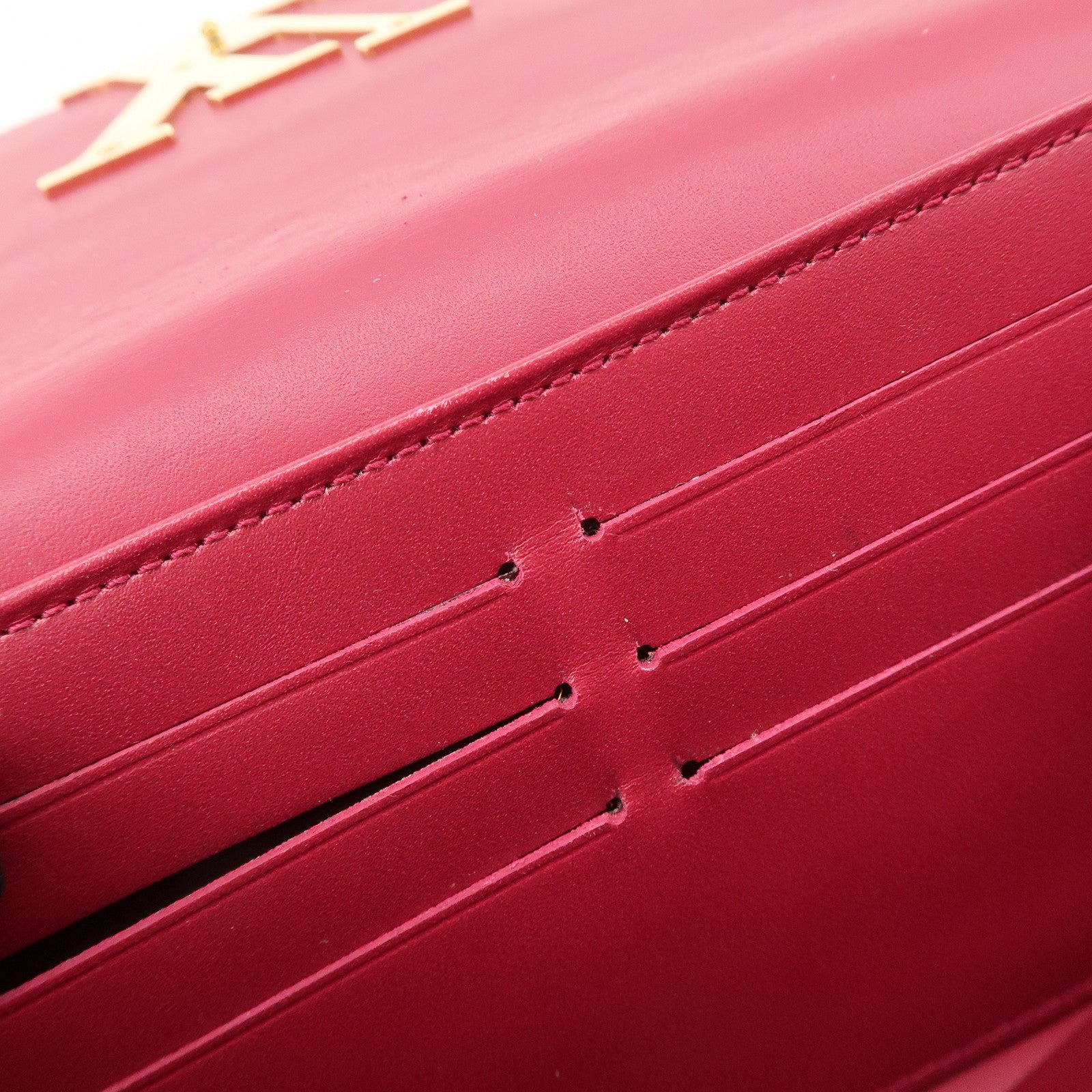 Louis Vuitton Vernis Leather Louise GM Clutch Bag Wallet Rose Indien M61317
