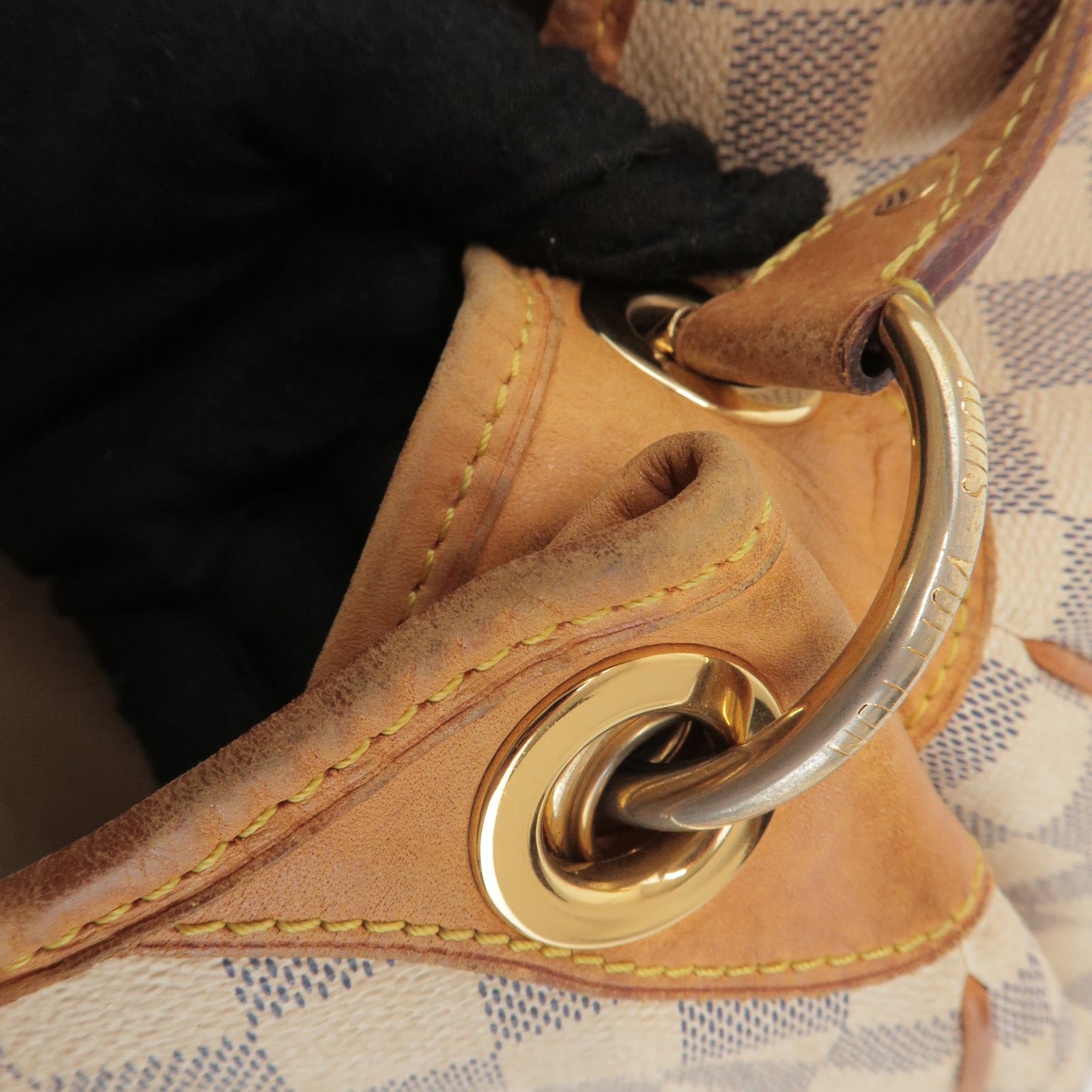 Louis Vuitton Damier Azur Canvas Galliera PM Shoulder Bag N55215