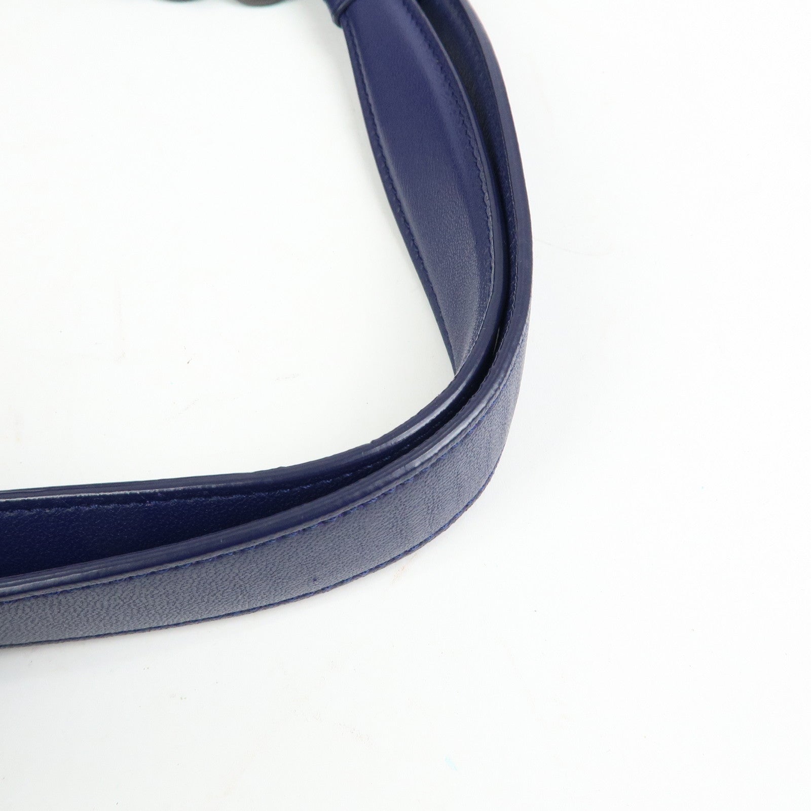 BOTTEGA VENETA Intrecciato Leather Shoulder Bag Tote Bag Blue