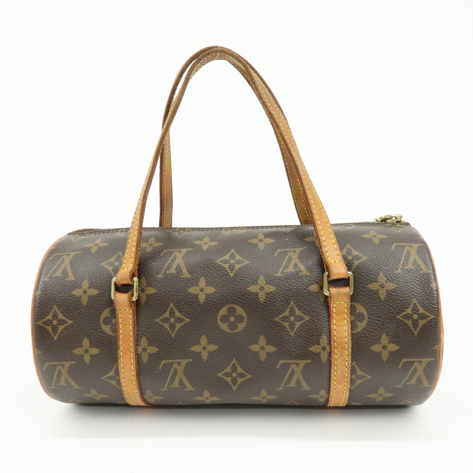 Louis Vuitton Monogram Papillon 26 Hand Bag Brown M51386