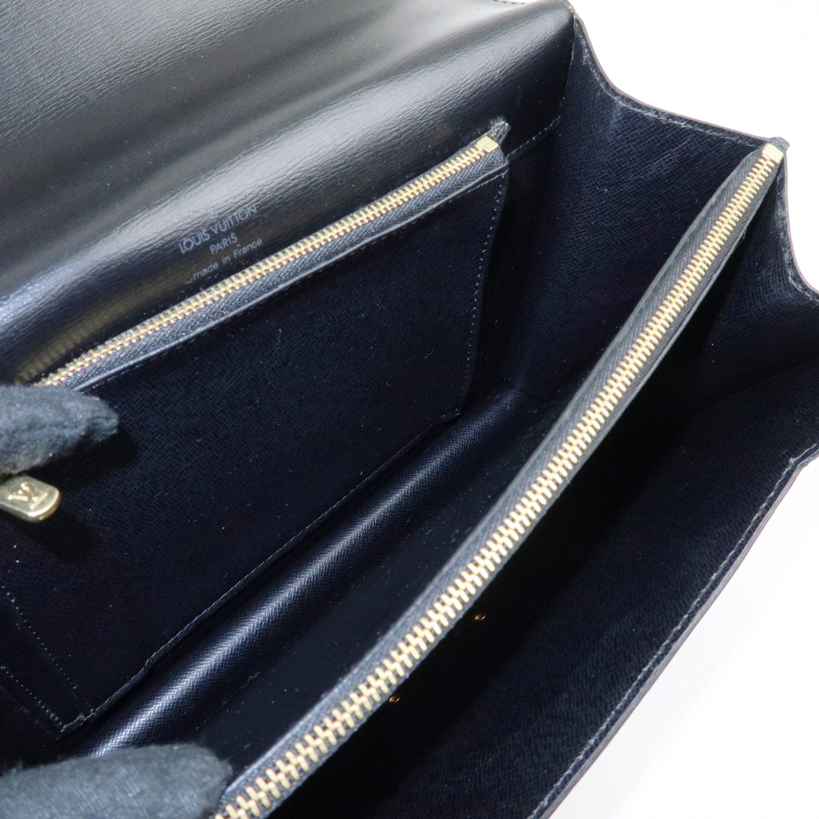 Louis Vuitton Epi Concorde Leather Hand Bag Noir Black M52132