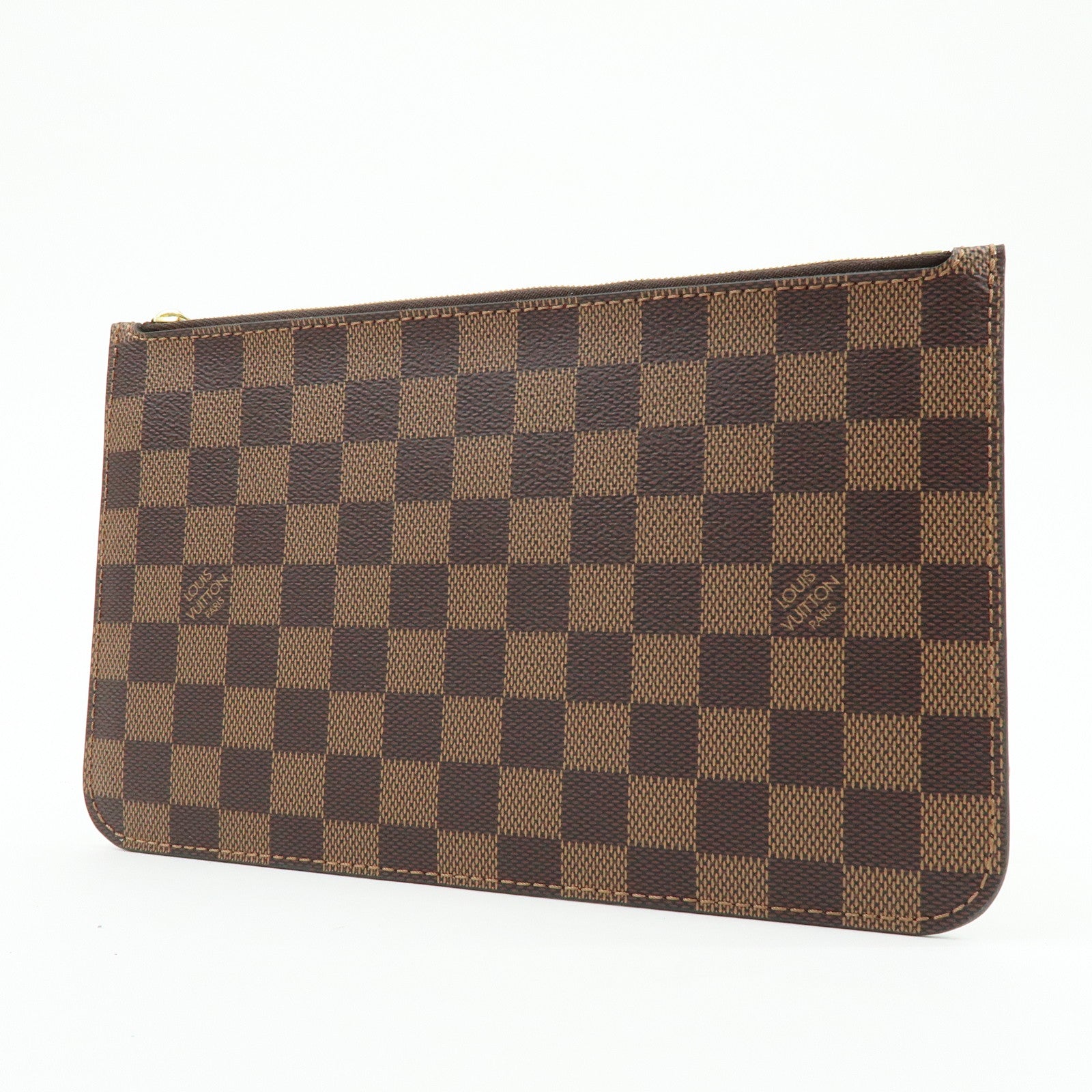 Louis Vuitton Damier Canvas Pouch for Neverfull MM Ebene N41358