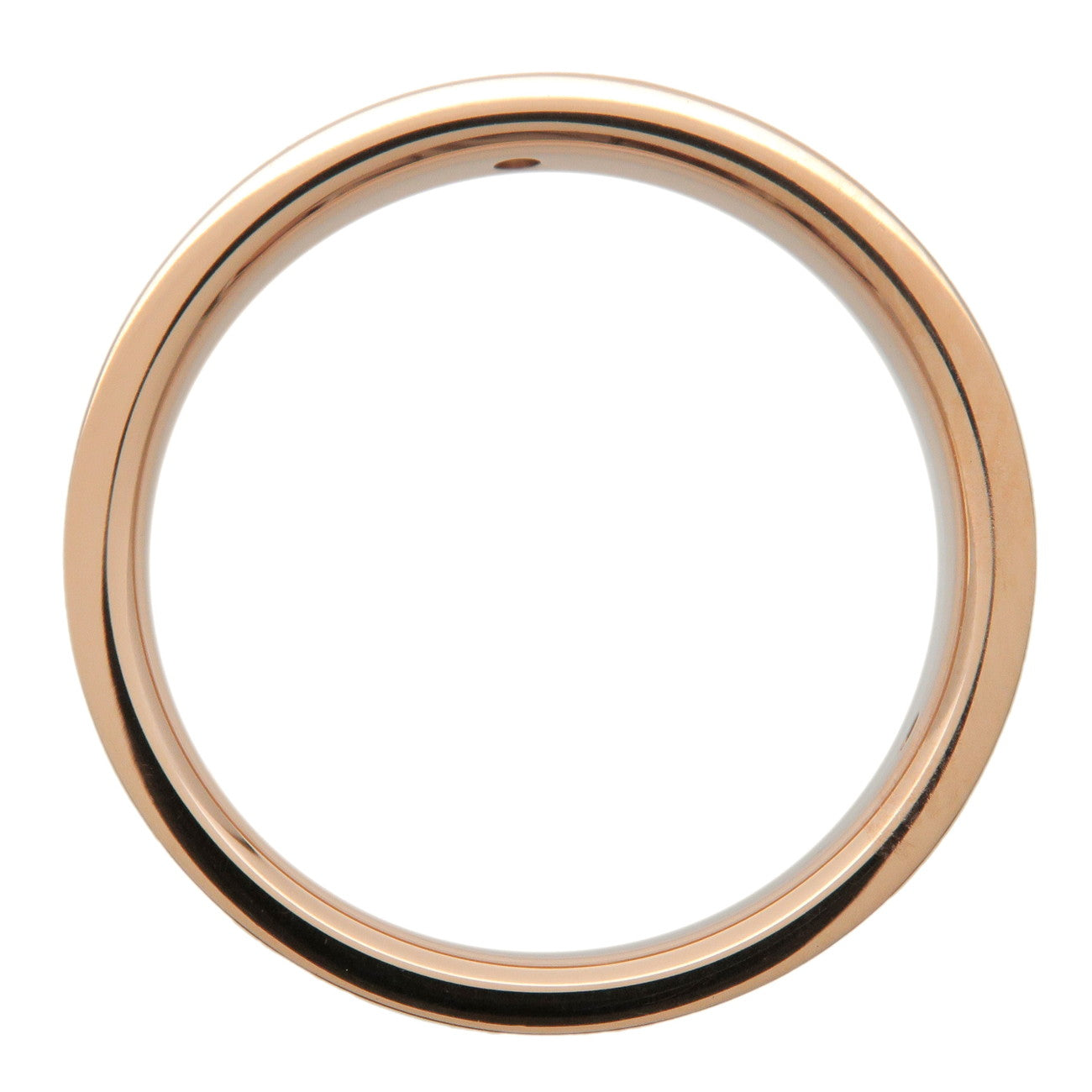 Tiffany & Co Flat Band Ring 3P Diamond K18PG Rose Gold US5 EU49 Used