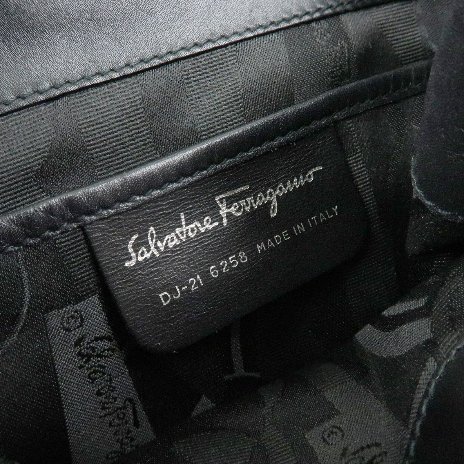 Ferragamo Gancni Leather Mini Backpack Rucksack Black Silver