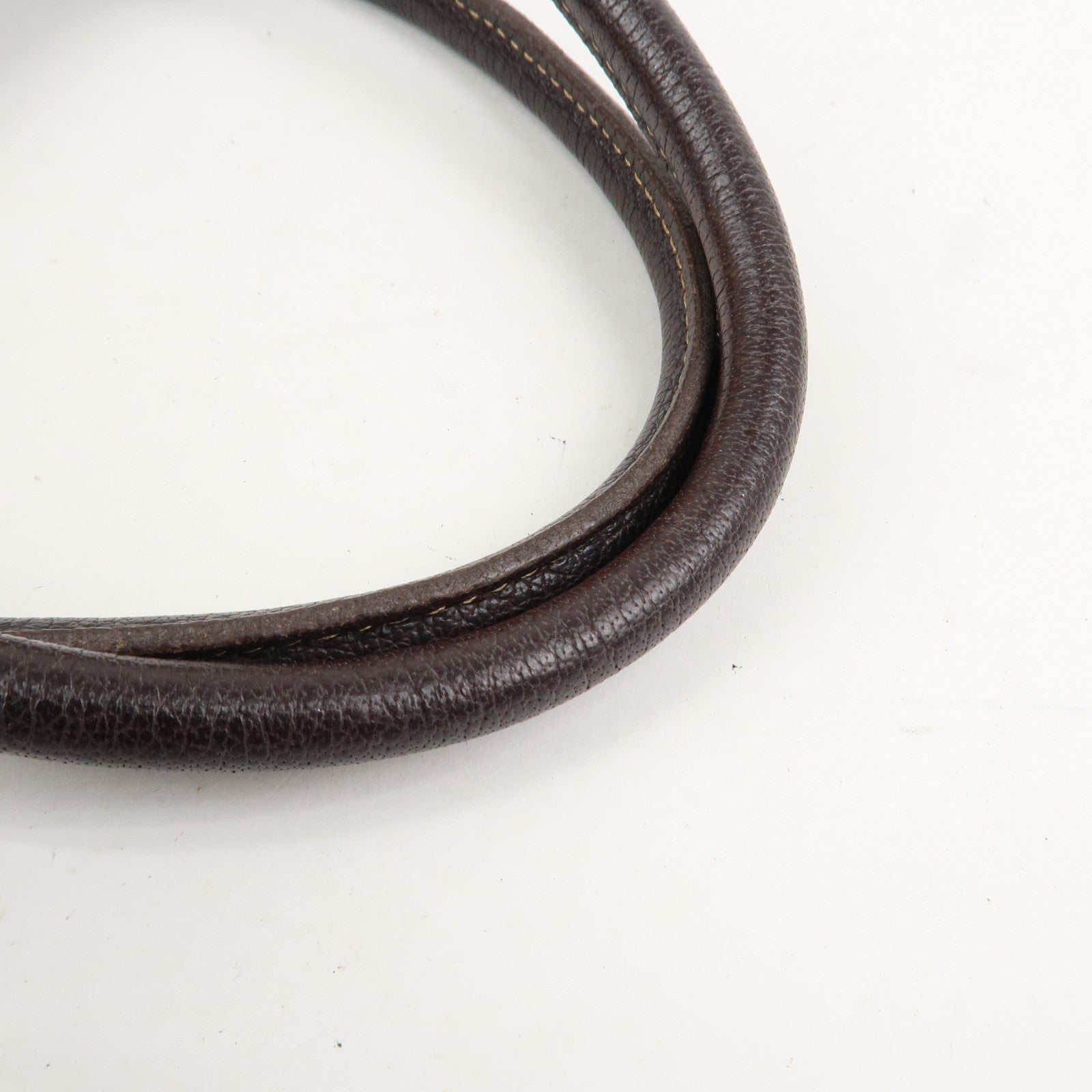 HERMES Leather Toile H Garden Party PM Tote Bag Hand Bag Natural