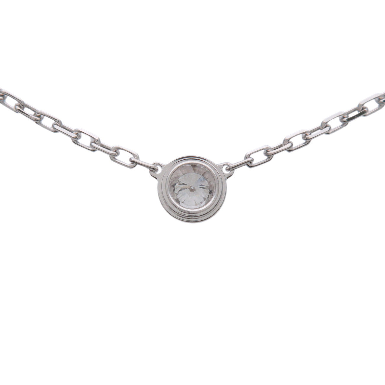 Cartier D'amour 1P Diamond Necklace SM K18 750WG WhiteGold B7215900