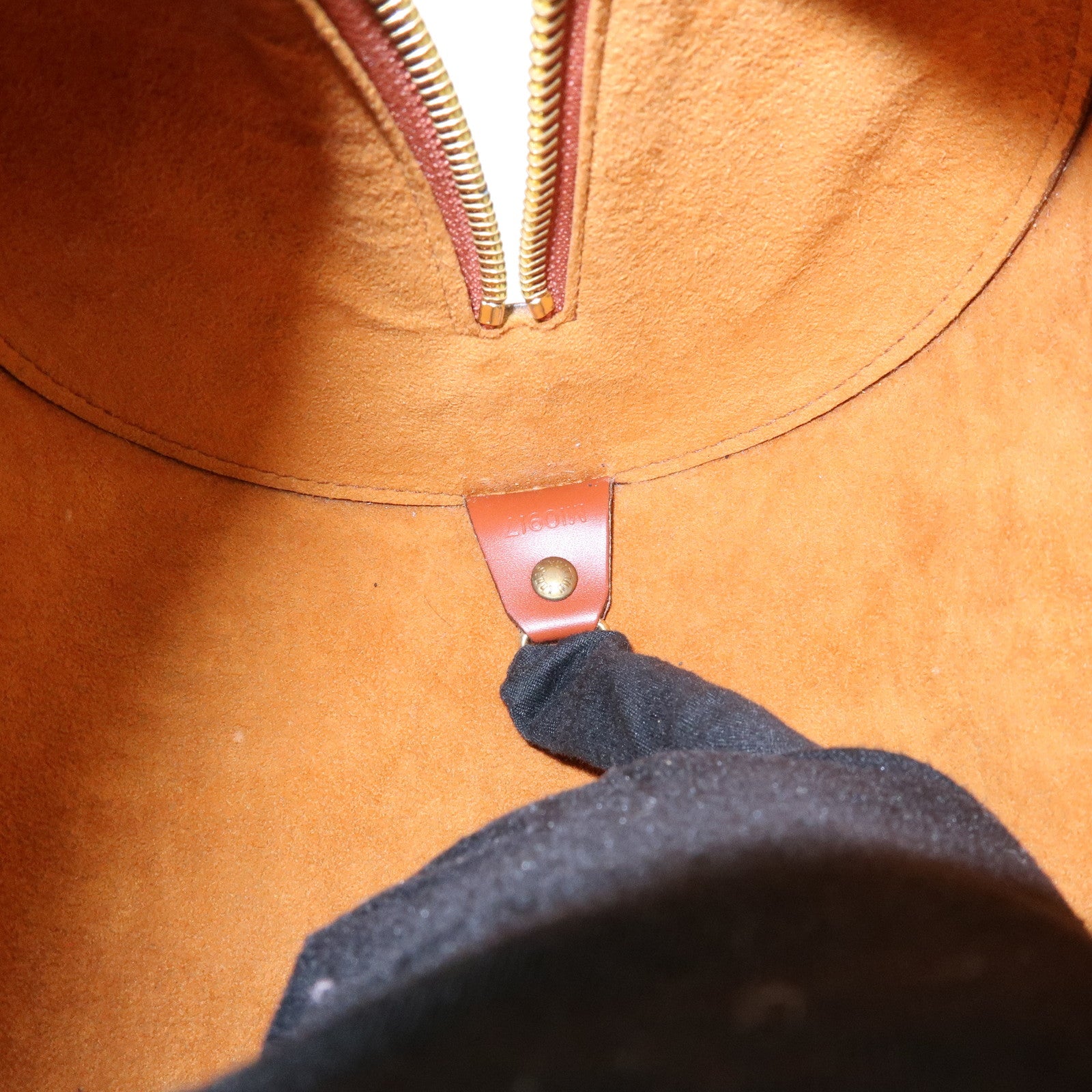 Louis Vuitton Epi Leather Soufflot Hand Bag Kenya Brown M52223