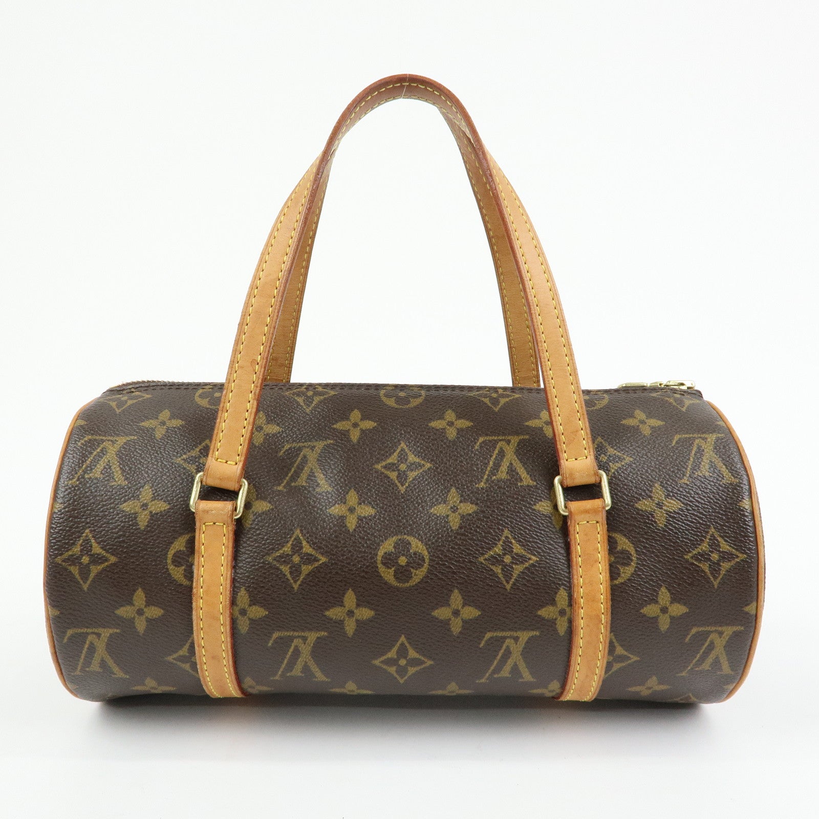 Louis Vuitton Monogram Papillon 30 Hand Bag Brown M51385