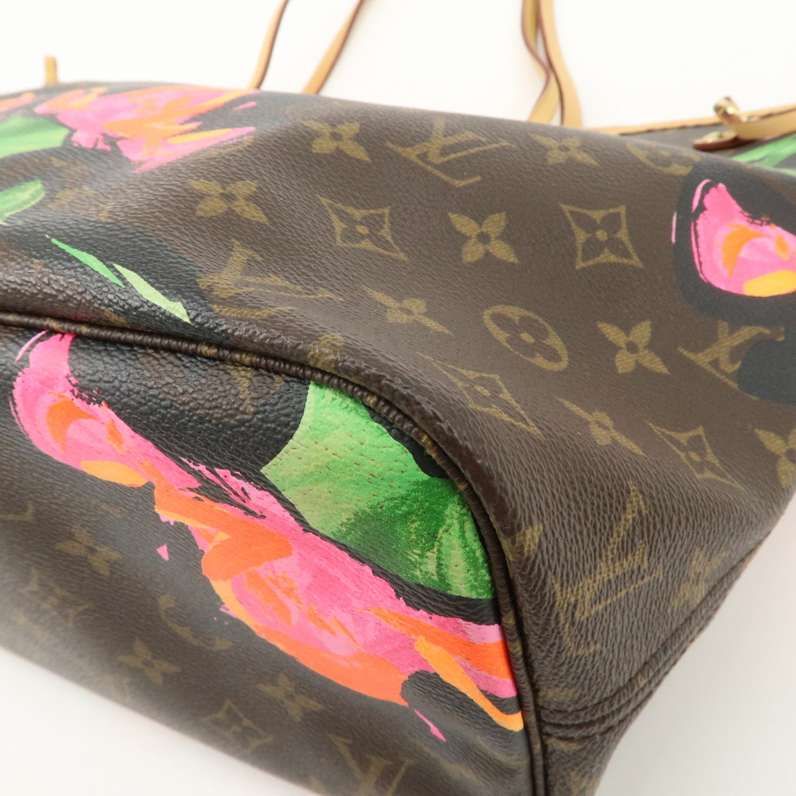 Louis Vuitton Monogram Rose Neverfull MM Tote Shoulder Bag M48613