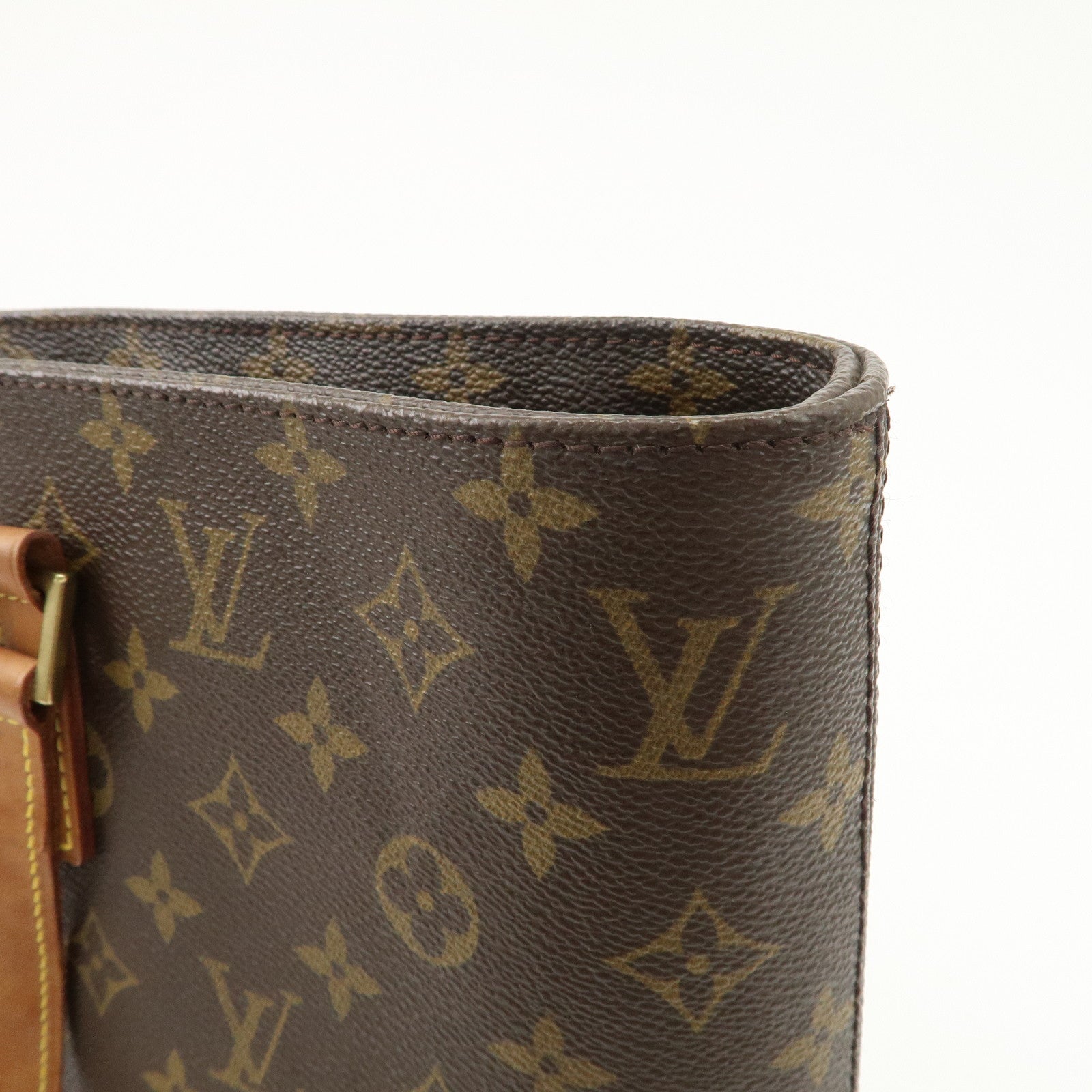 Louis Vuitton Monogram Luco Tote Bag Hand Bag Brown M51155 Used