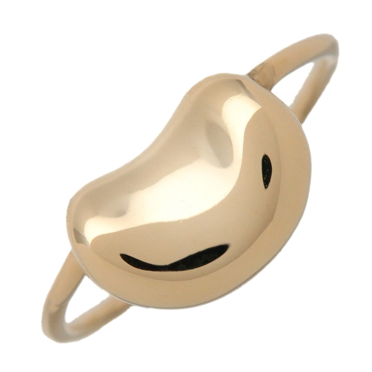 Tiffany & Co Bean Ring K18 750YG Yellow Gold US6 EU52 HK13
