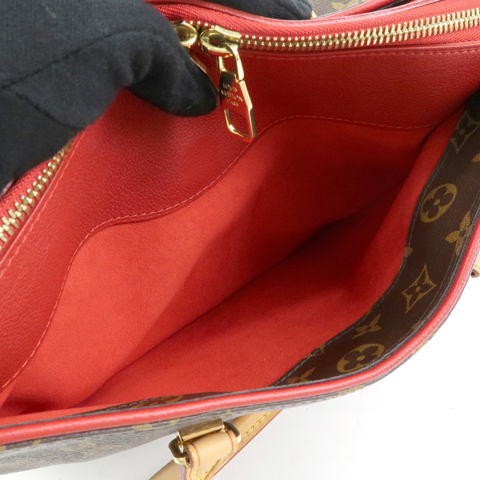 Louis Vuitton Monogram Pallas Canvas Leather 2Way Bag Cerise M41175
