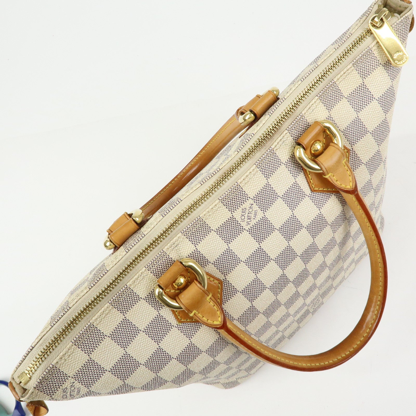 Louis Vuitton Damier Azur Saleya PM Tote Bag Hand Bag N51186