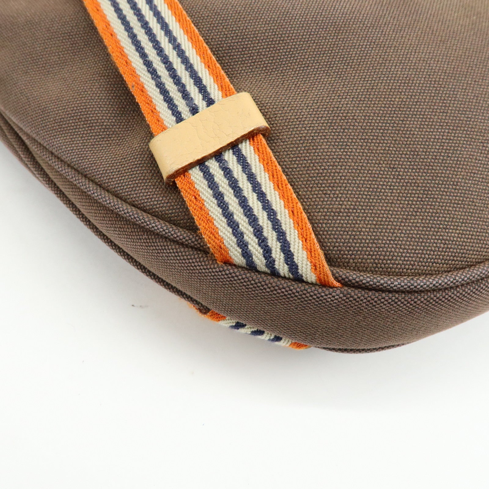 BURBERRY Blue Label Canvas Leather Shoulder Crossbody Bag Brown