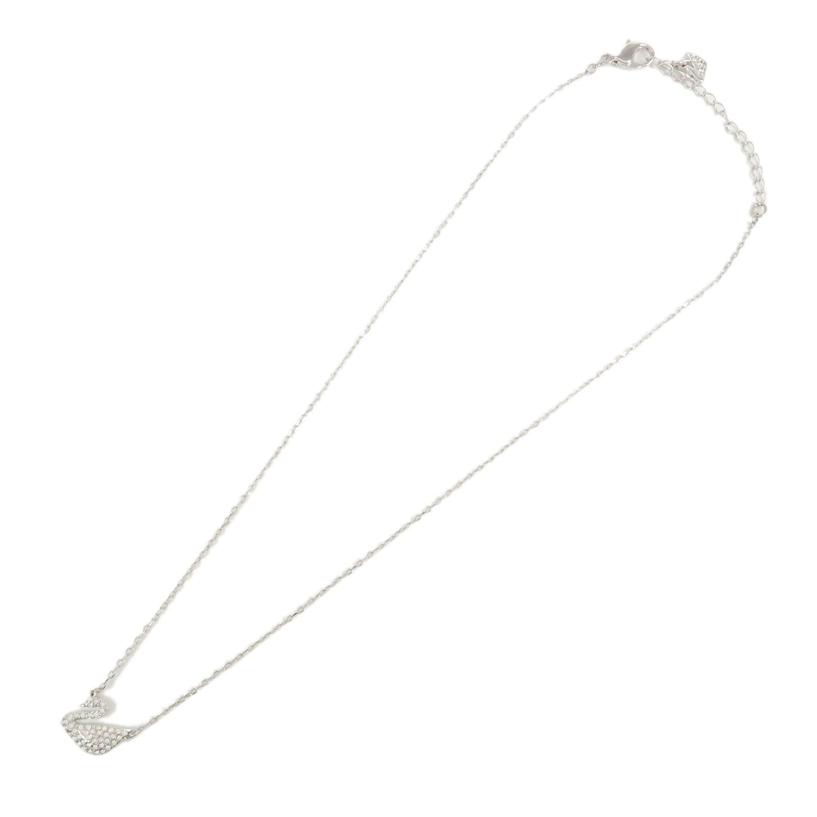 SWAROVSKI Swan Rhine Stone Silver Necklace