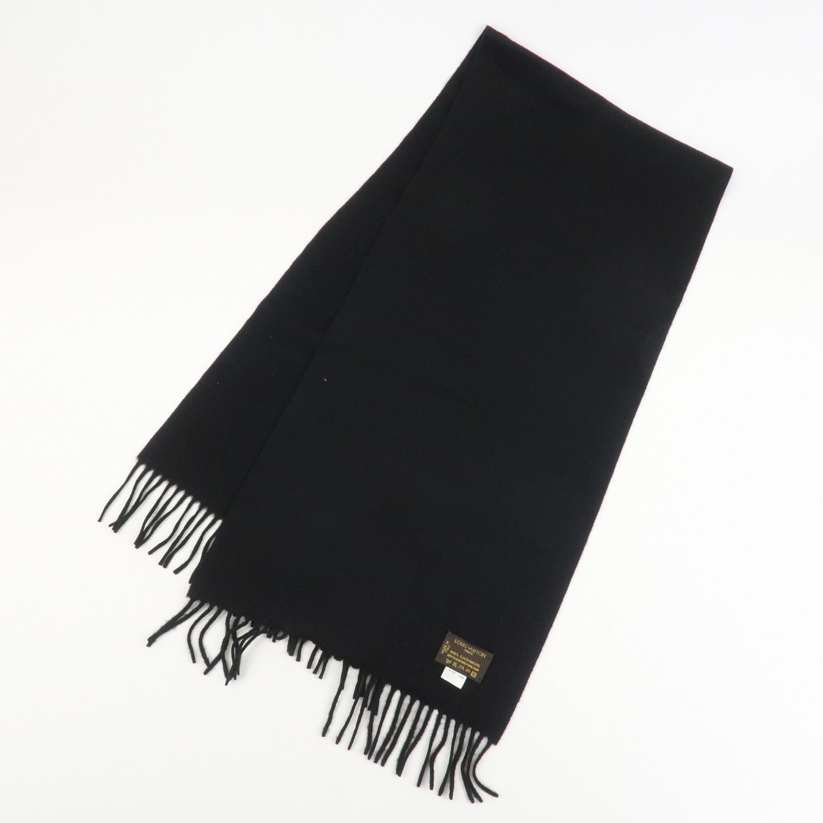 Louis Vuitton Echarpe Jeram Scarf Stole Cashmere Black 400788