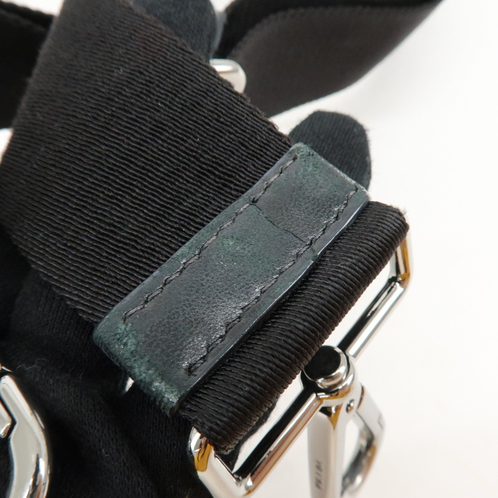 PRADA Triangle Logo Nylon Leather Camouflage Reversible 2Way Bag