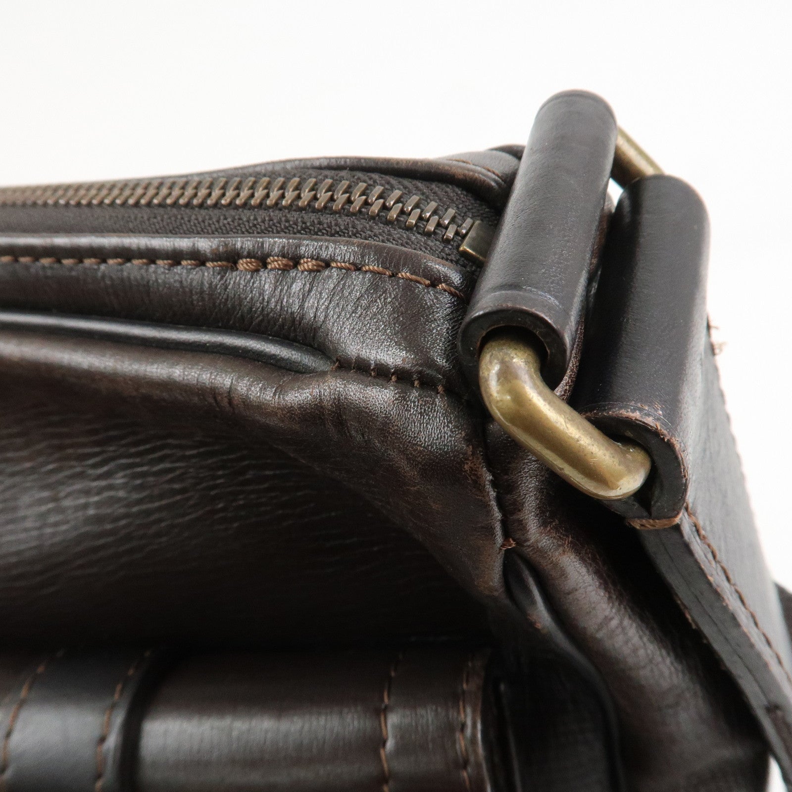 Louis Vuitton Utah Calf Leather Wichita Messenger Bag Brown M92990