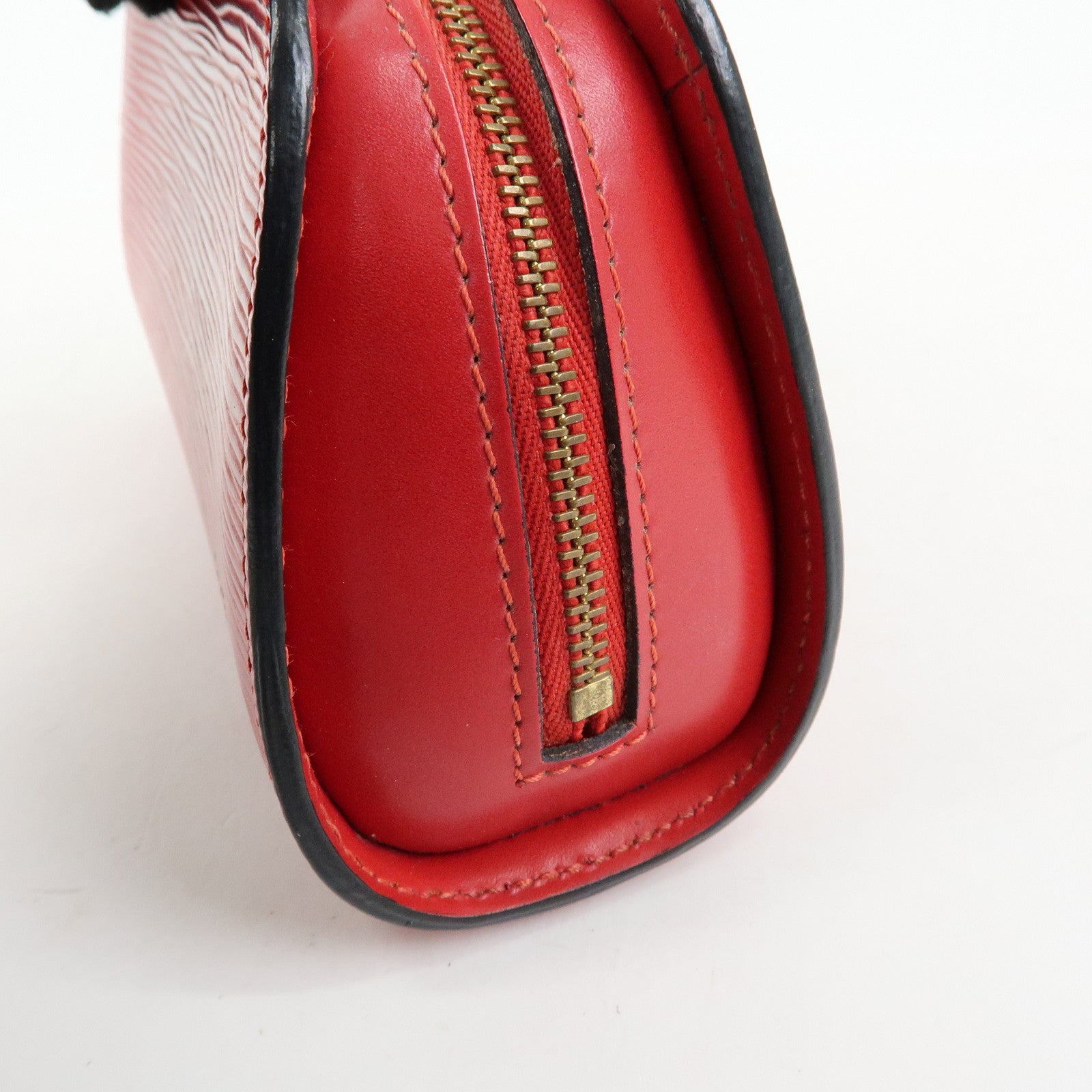 Louis Vuitton Epi Dauphine PM Leather Pouch Castillian Red M48447
