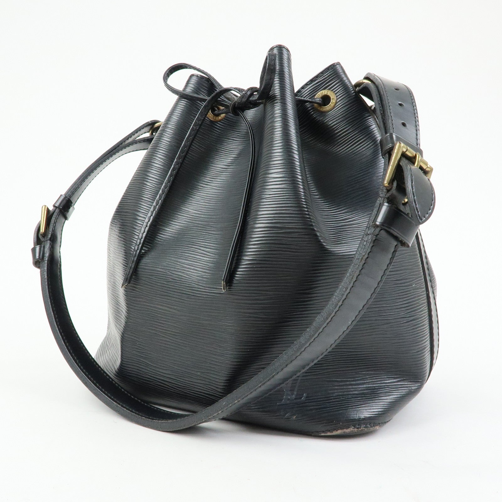 Louis Vuitton Epi Petit Noe Leather Shoulder Bag Noir Black M59012