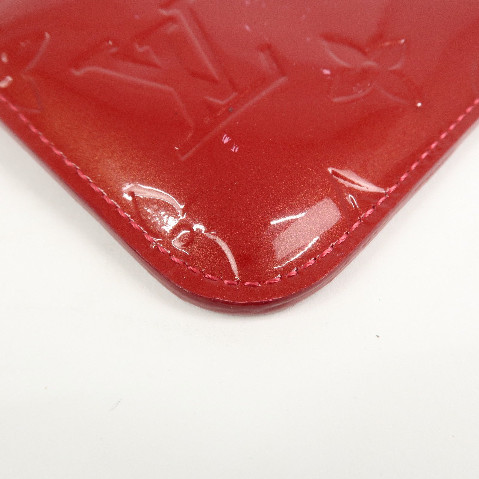Louis Vuitton Monogram Vernis Pochette Cles NM Cerise M90214