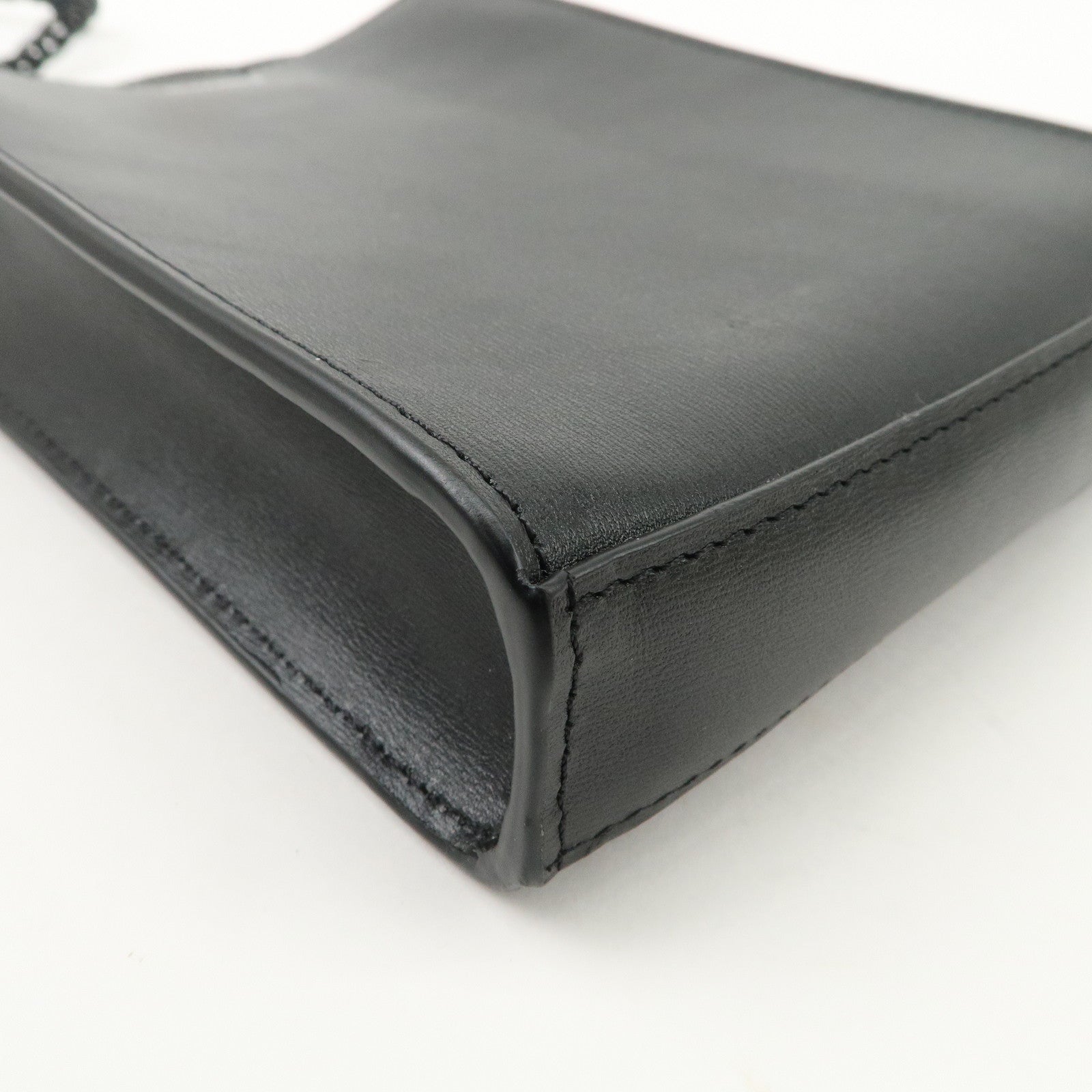 Jil Sander Leather Tangle Bag Shoulder Bag Black