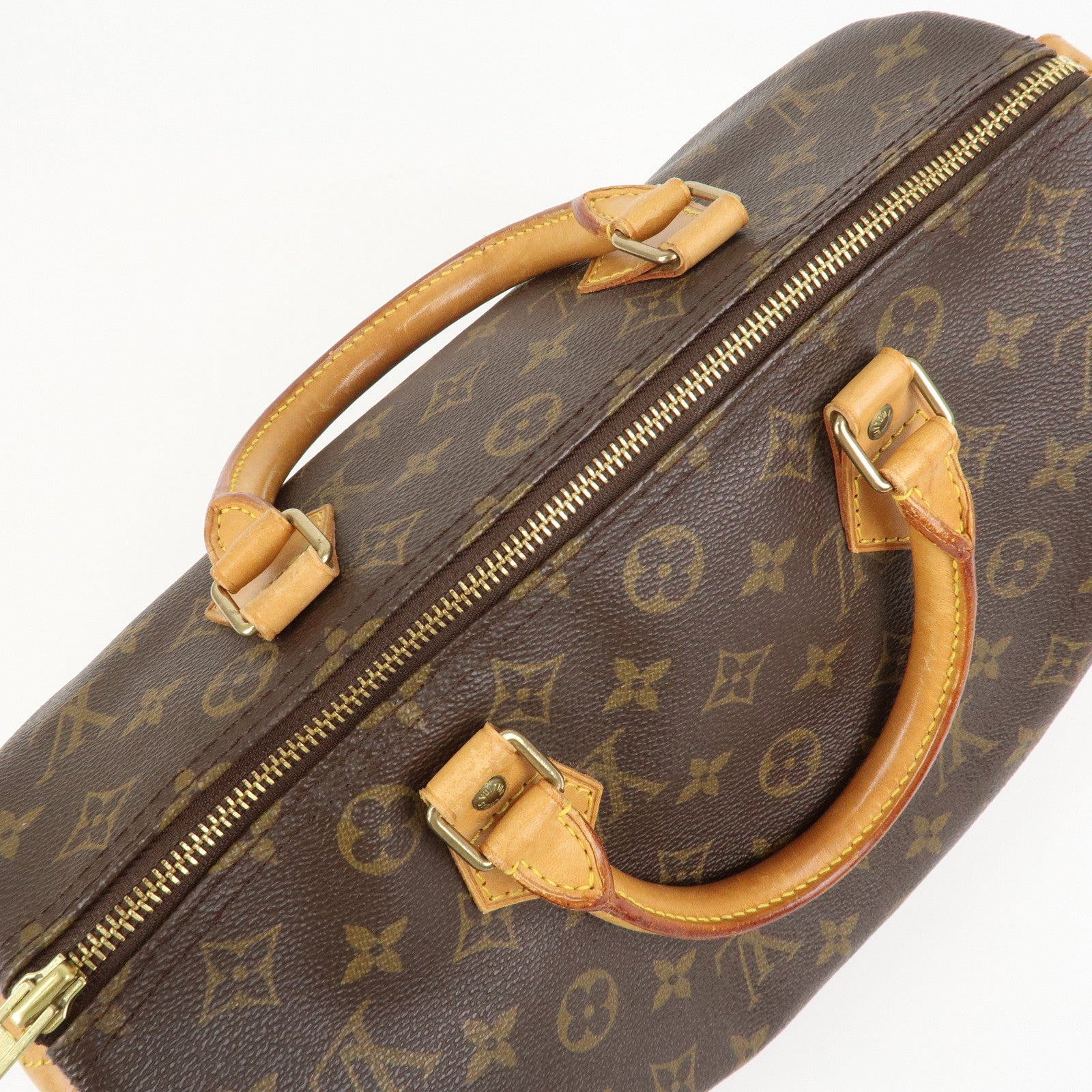 Louis Vuitton Monogram Speedy 30 Boston Bag Hand Bag Brown M41526