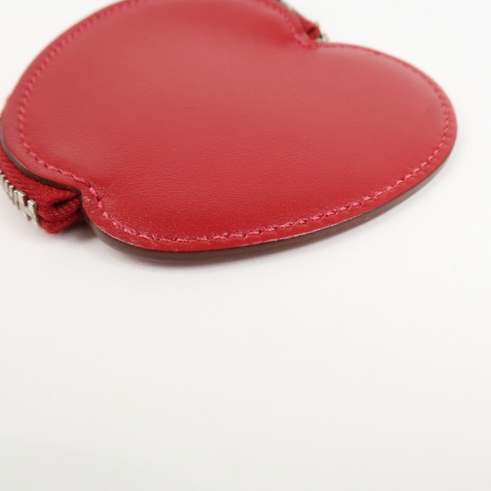 HERMES Tutti Frutti Porte Monnaie Pomme T Stmaped Apple Coin Case