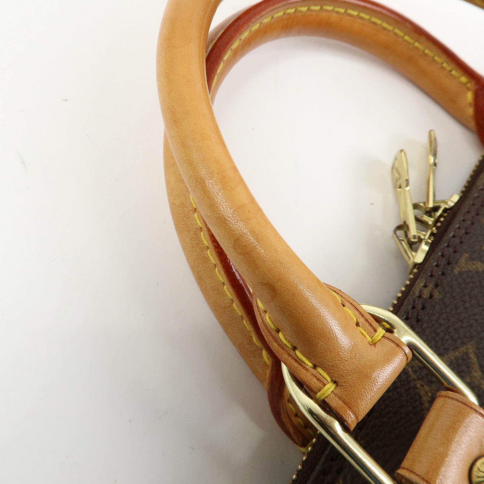 Louis Vuitton Monogram Alma Hand Bag Brown M51130