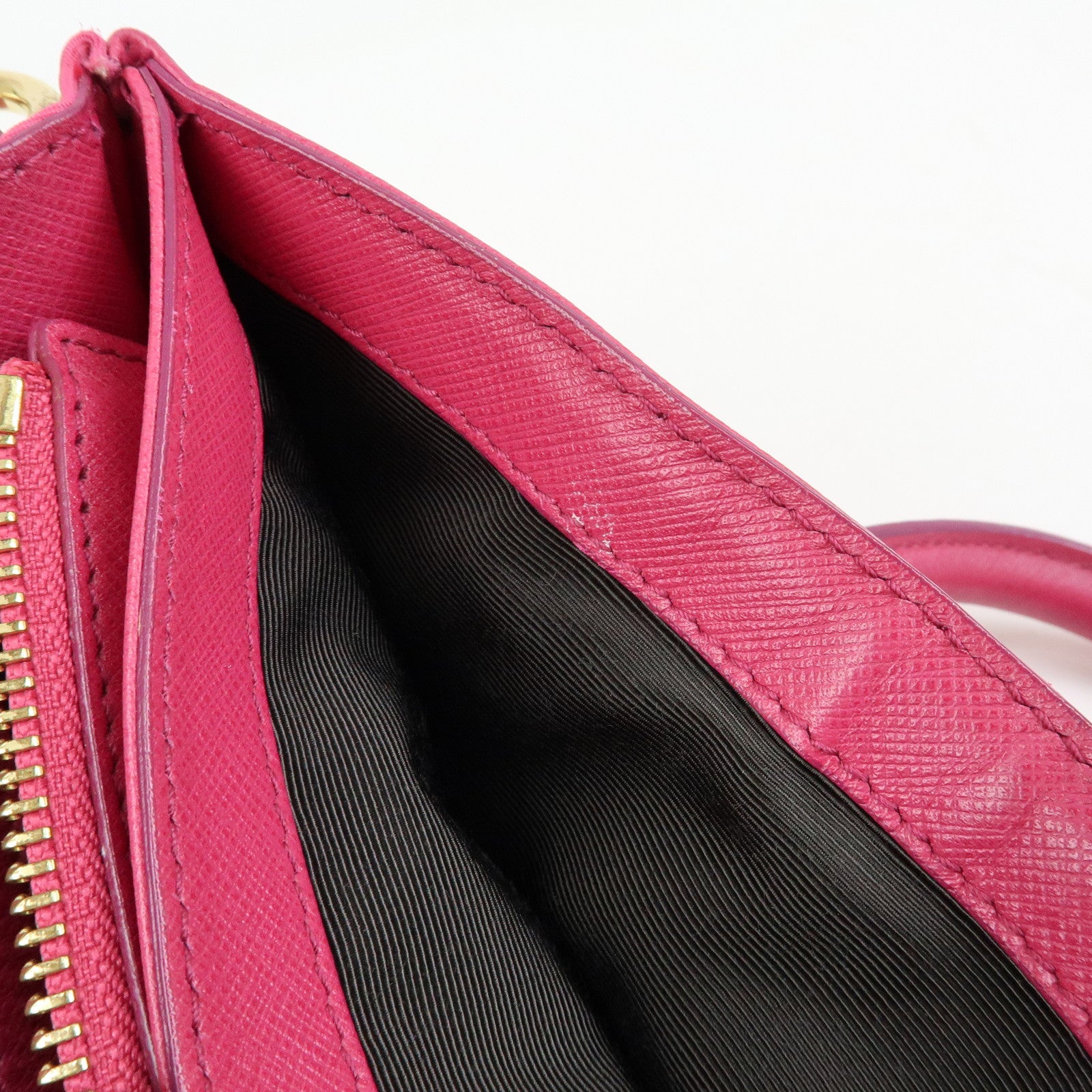 Ferragamo Gancini Nylon Leather 2Way Bag Hand Bag Pink