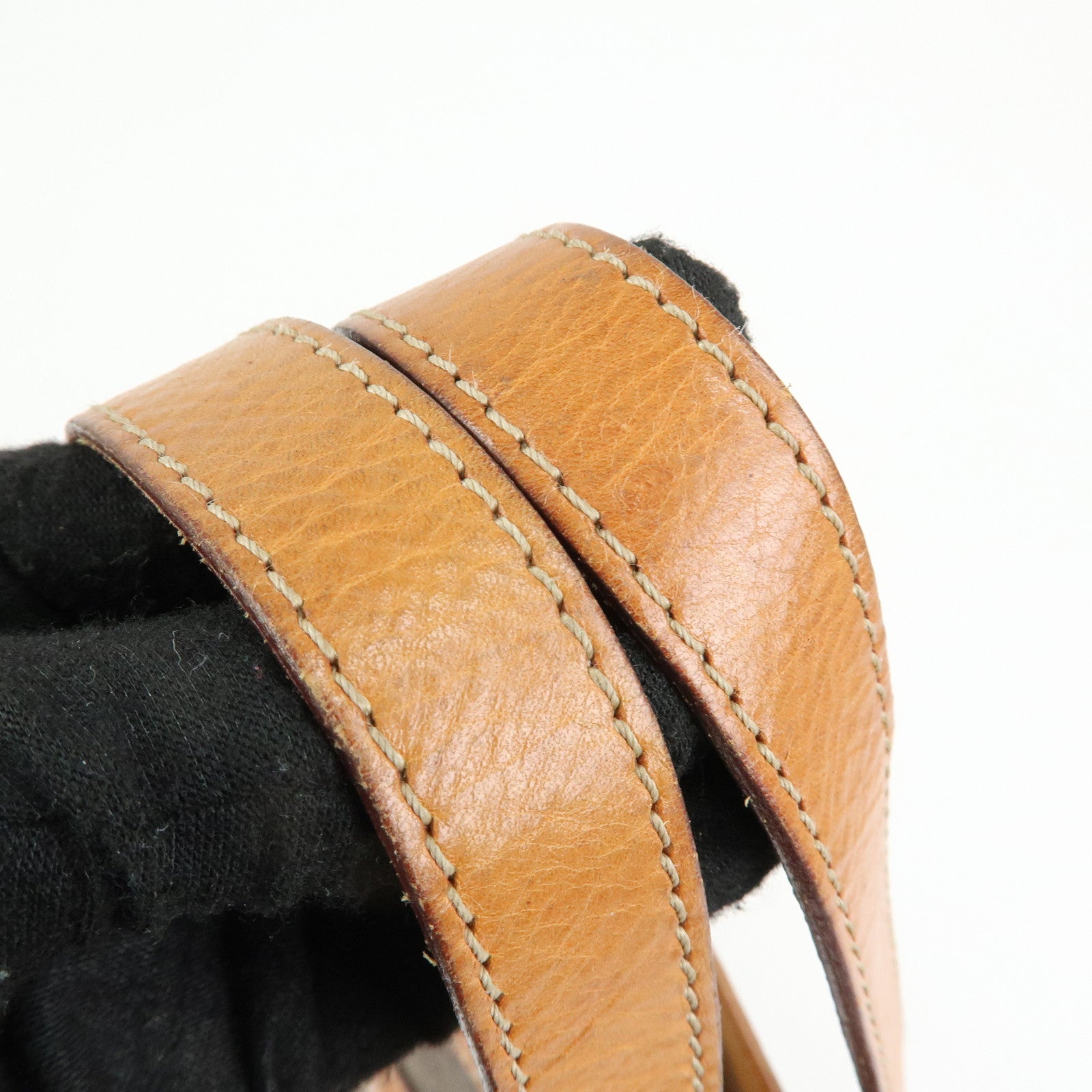 CELINE Macadam PVC Leather Tote Bag Hand Bag Shoulder Bag Brown