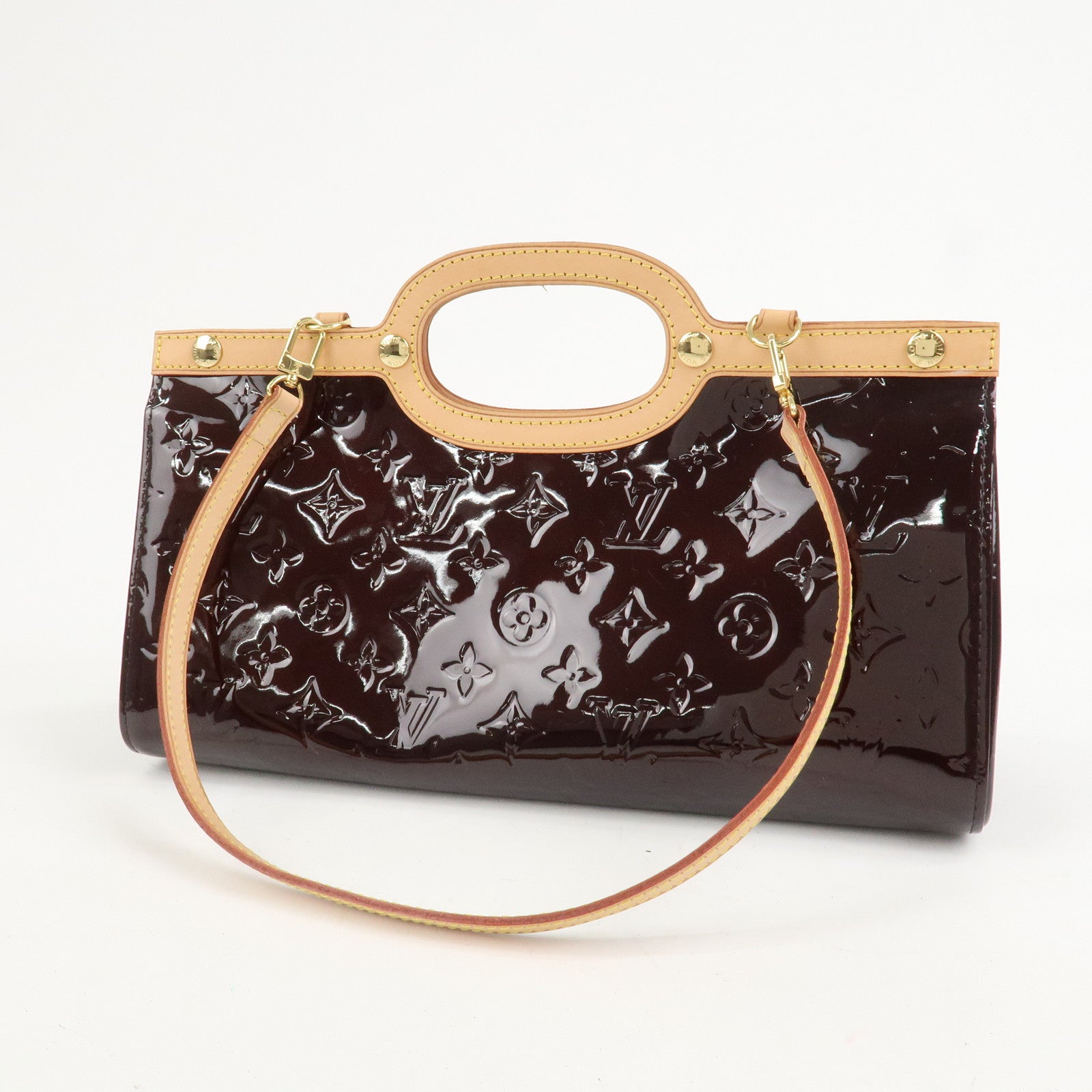Louis Vuitton Monogram Vernis Roxbury Drive Bag Amarante M91995