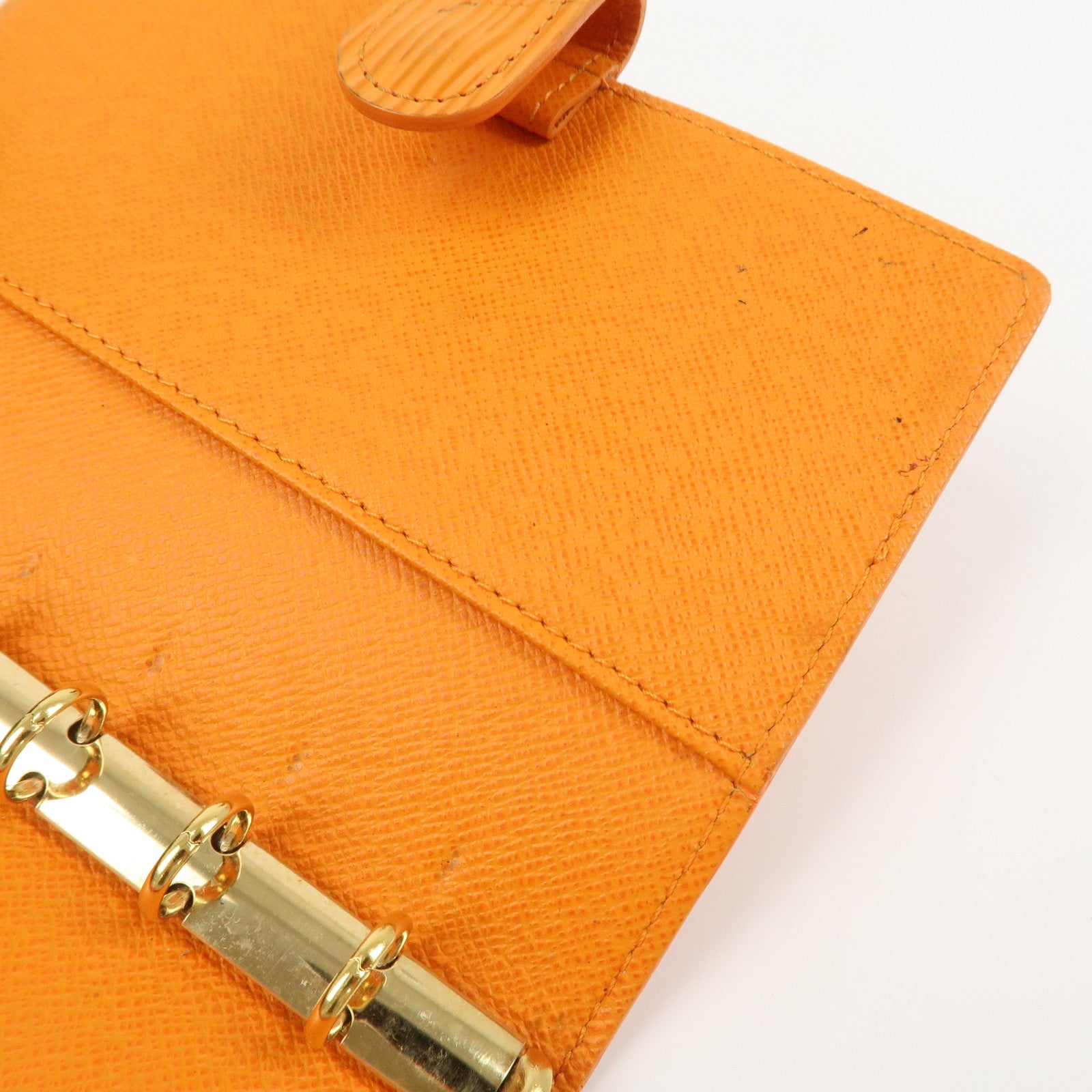 Louis Vuitton Epi Leather Agenda PM Planner Cover Mandarin R2005H