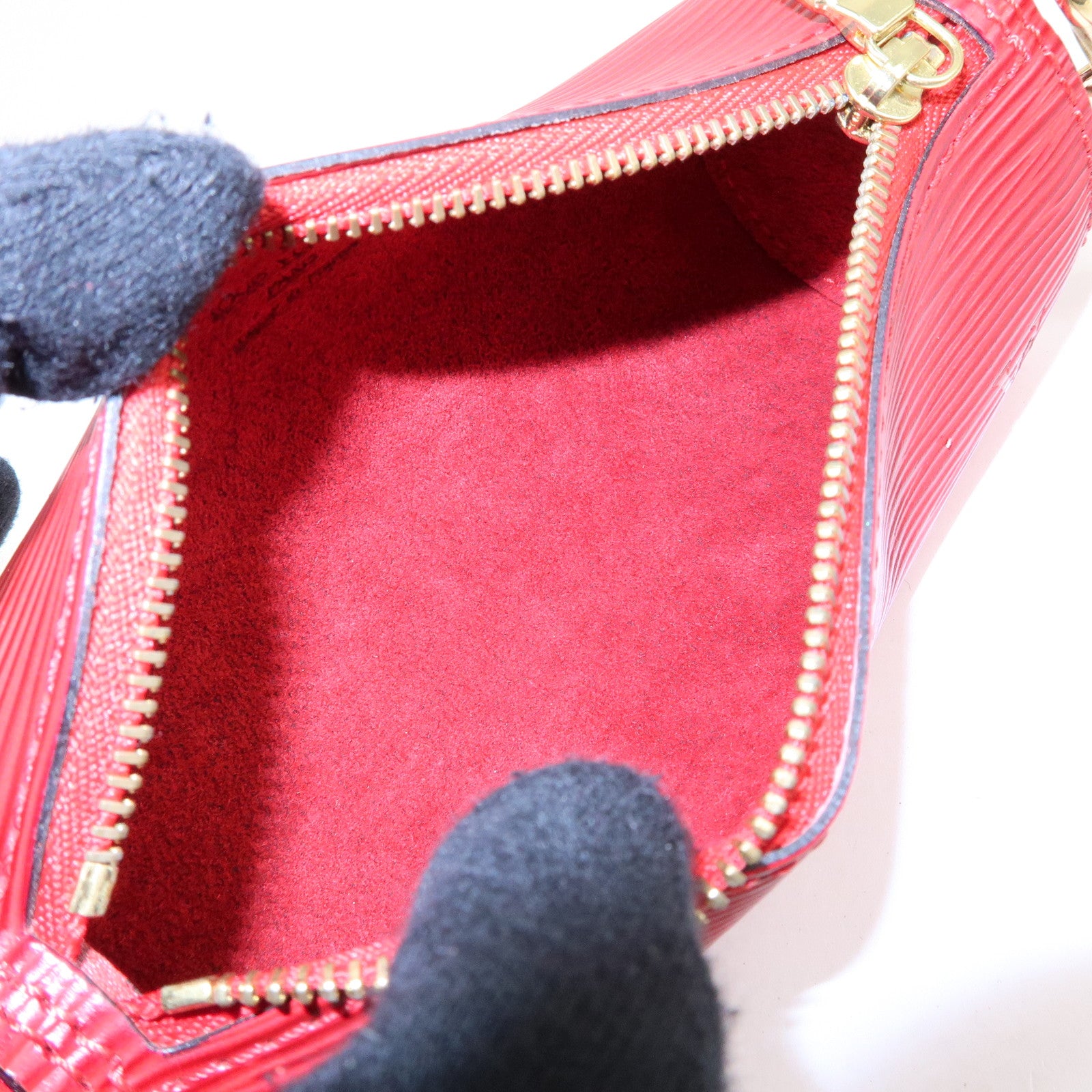 Louis Vuitton Epi Soufflot Hand Bag Castillian Red M52227