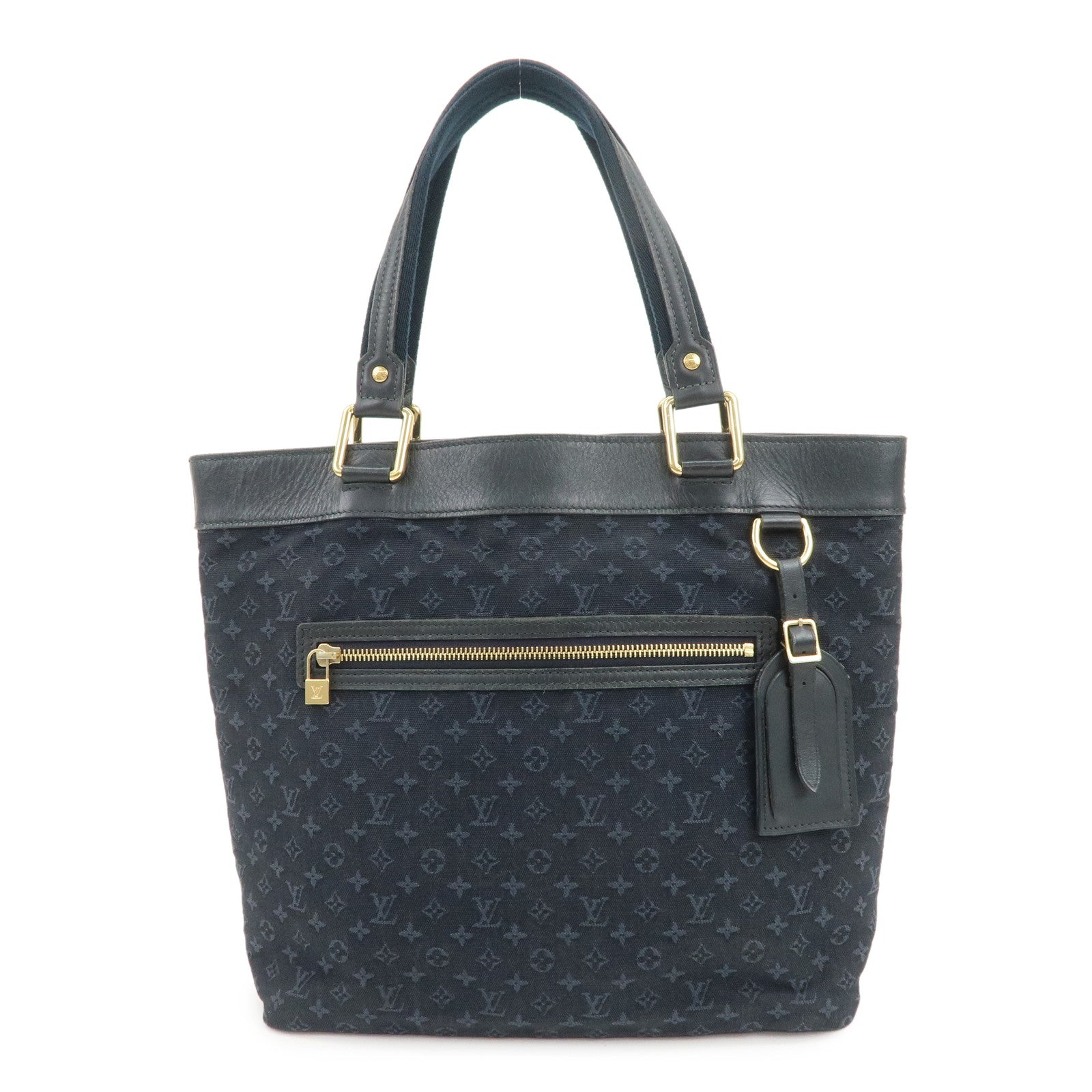 Louis Vuitton Monogram Mini Canvas Lucille GM Tote Bag Blue M92679