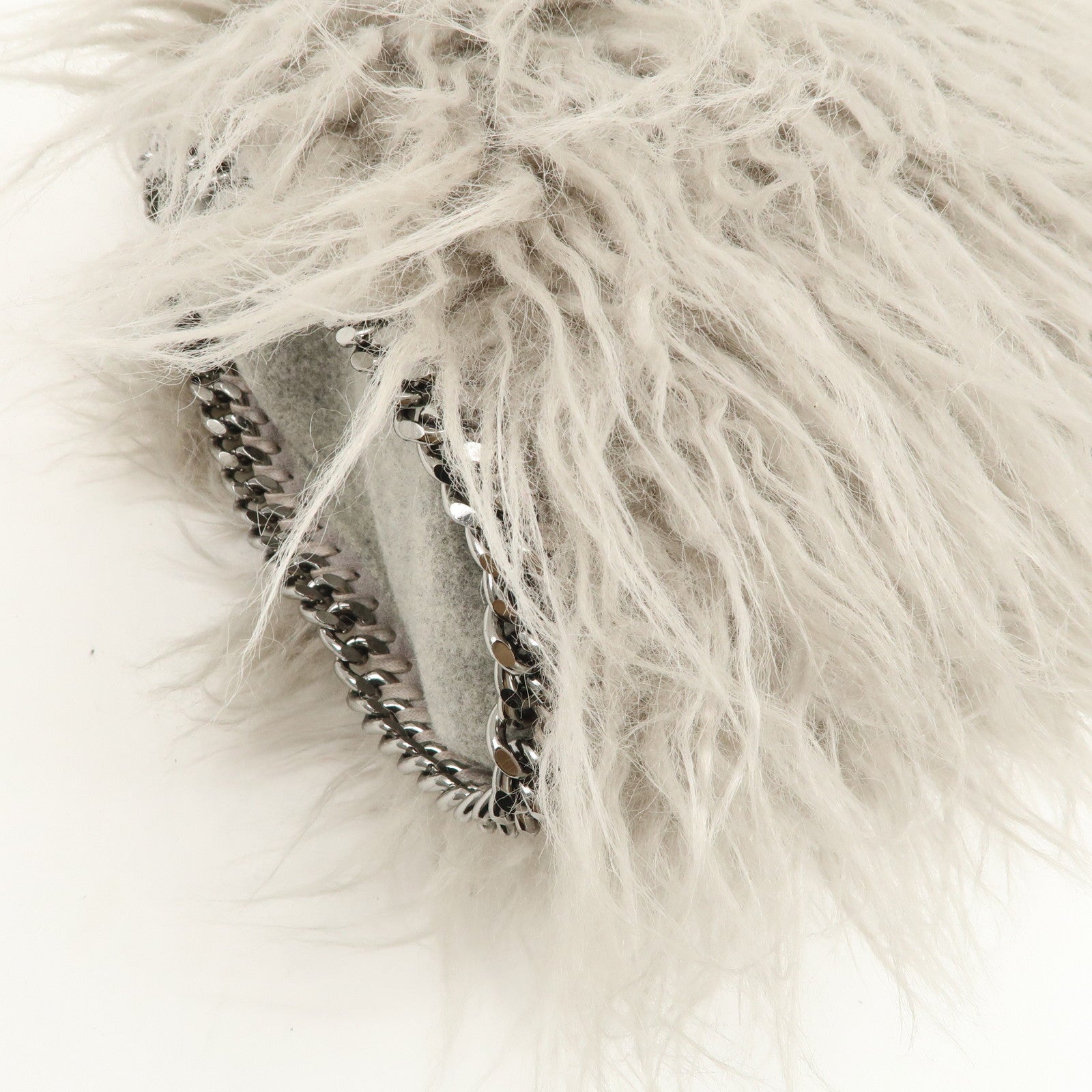 STELLA MCCARTNEY Falabella 2Way Bag Hand Bag Shoulder Bag Gray