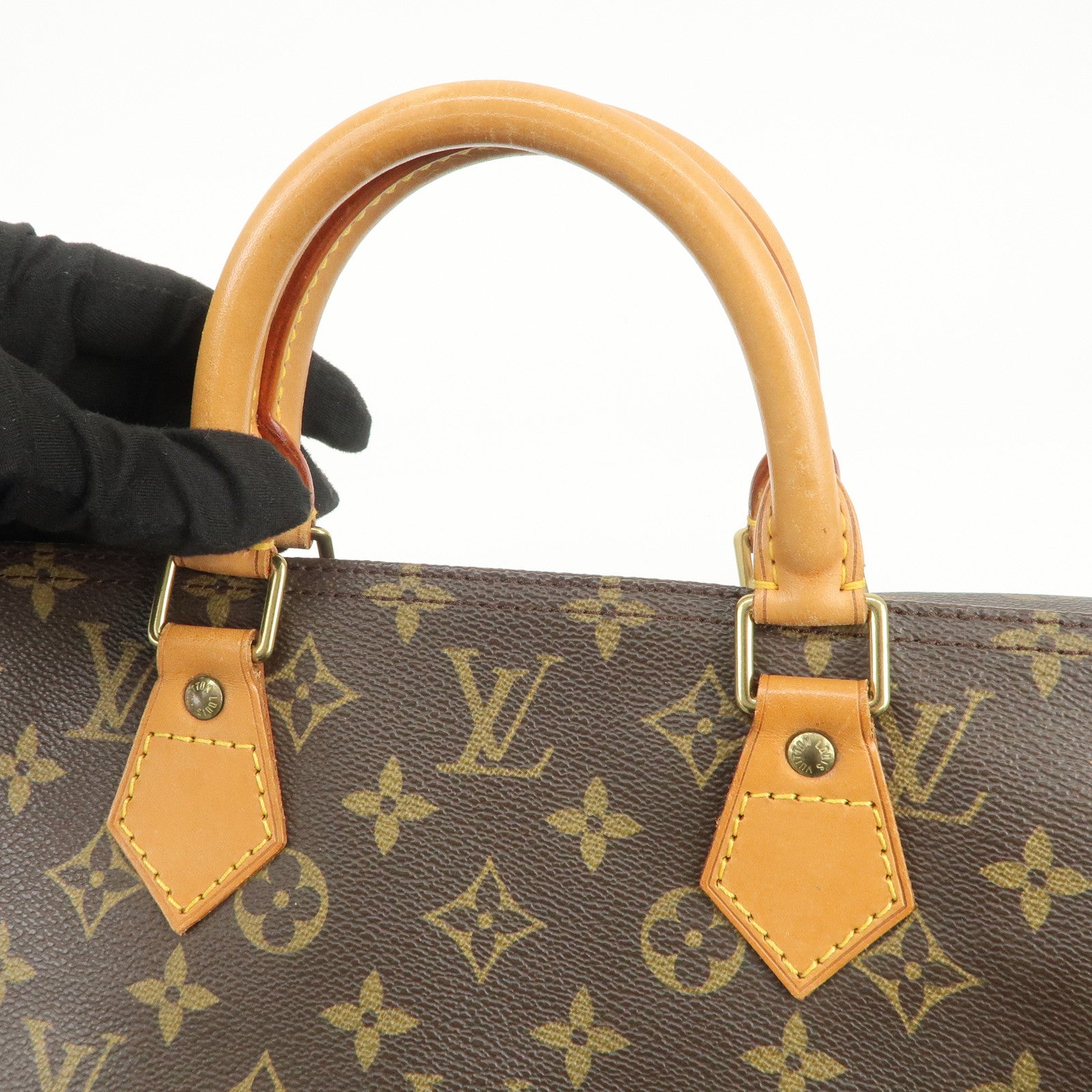 Louis Vuitton Monogram Speedy 40 Hand Bag Boston Bag Brown M41522