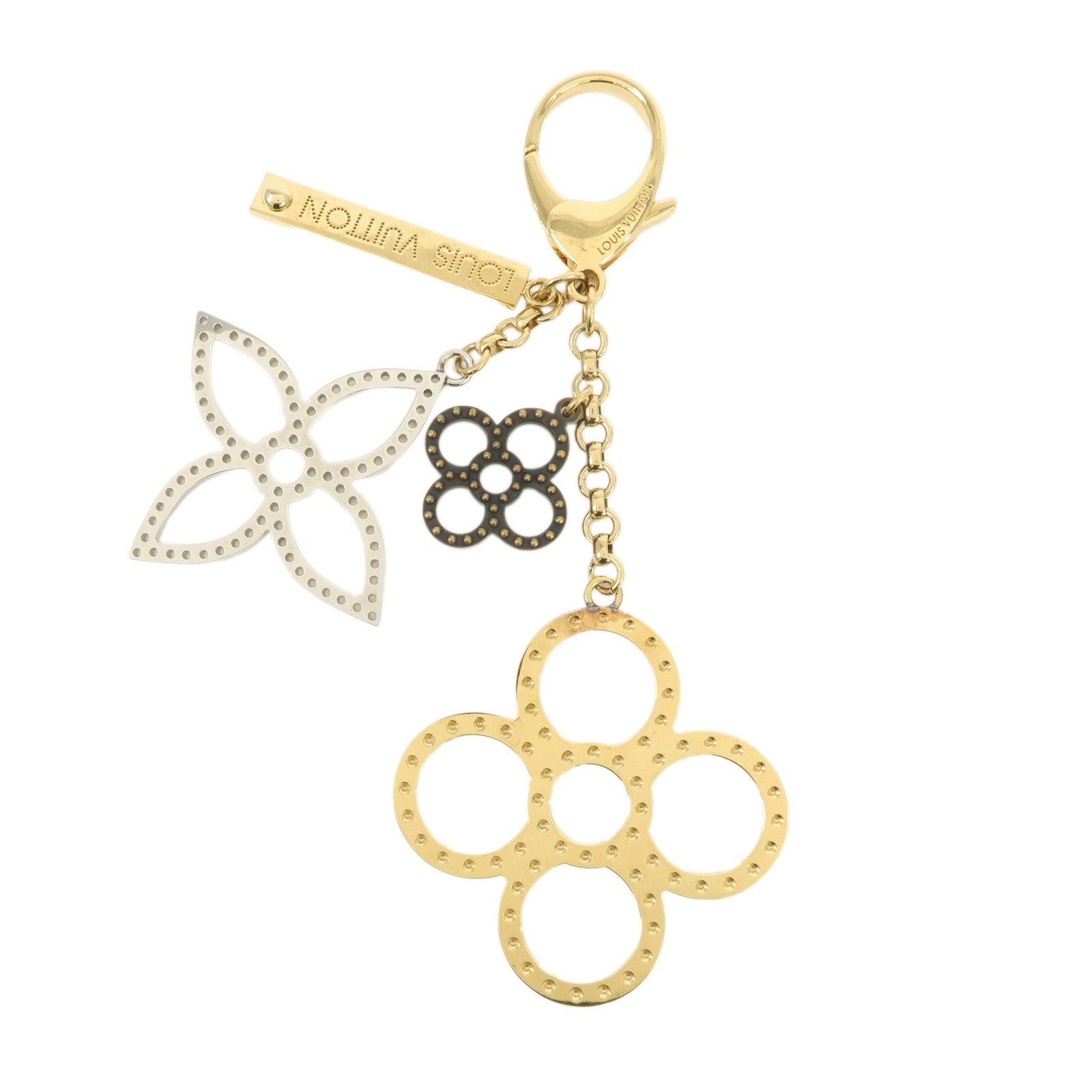 Louis Vuitton Monogram Bijoux Sac Tapage Bag Charm Gold M66350