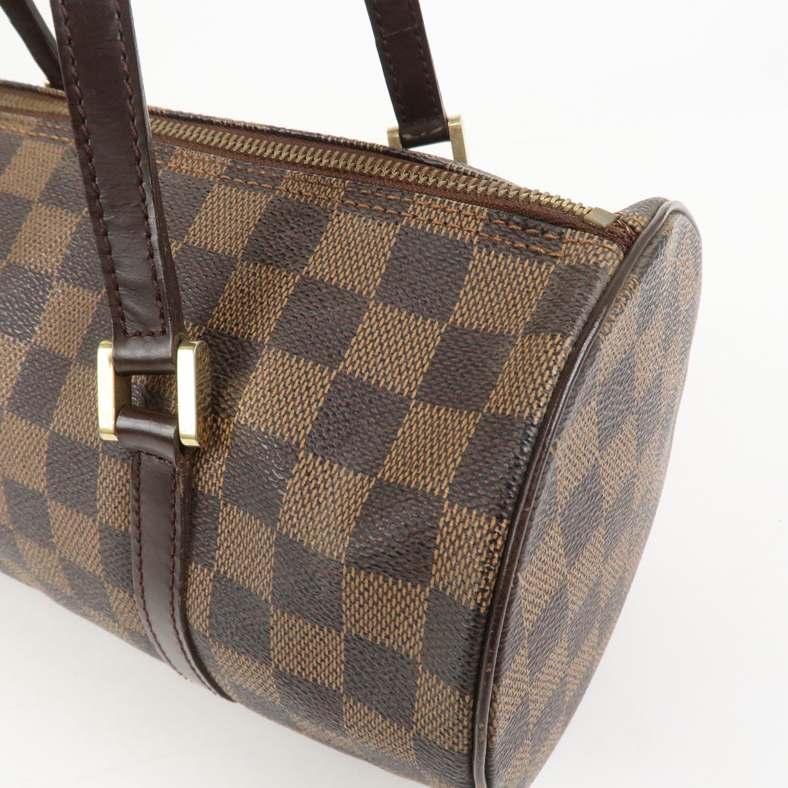 Louis Vuitton Damier Ebene Papillon 30 Hand Bag Brown N51303