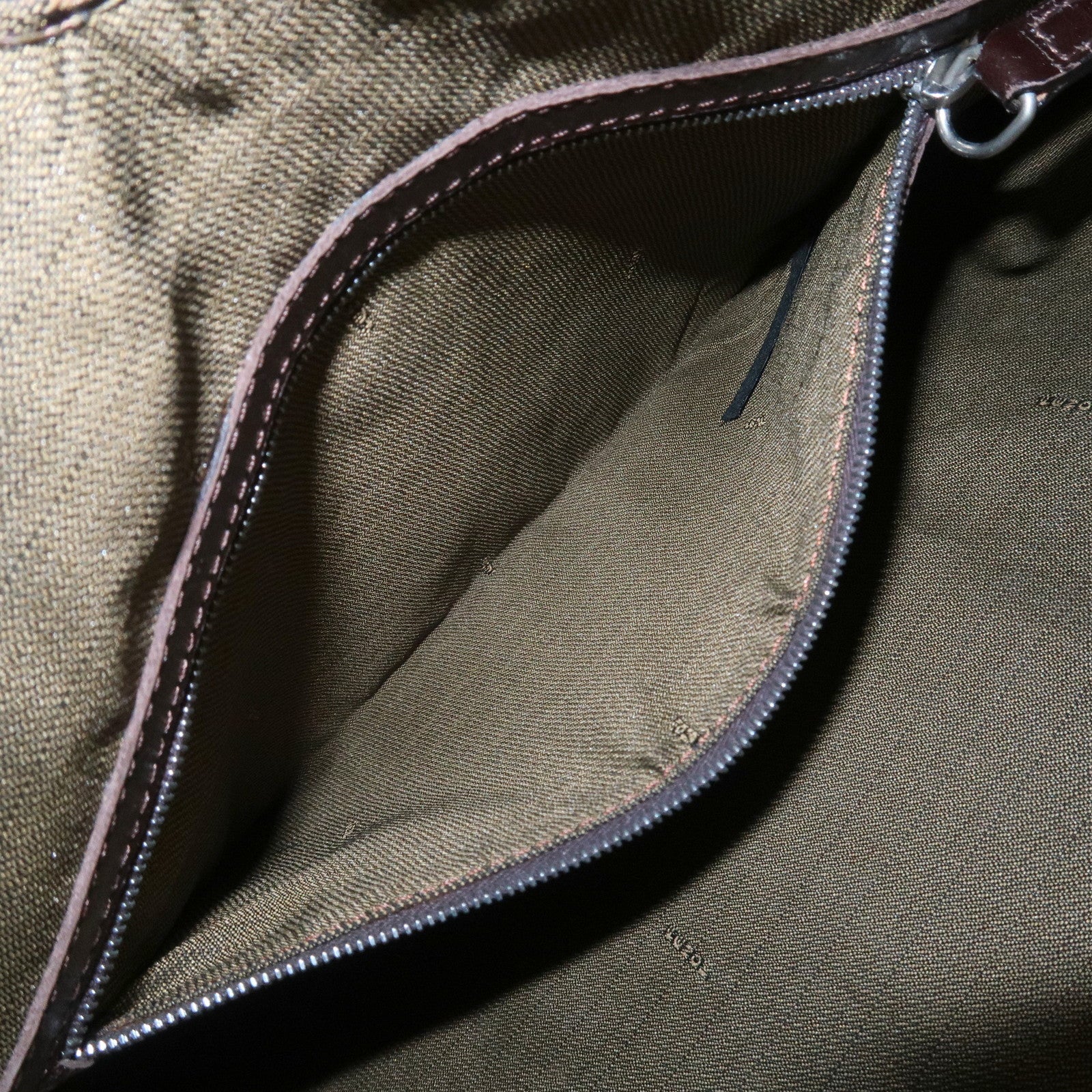 FENDI Zucca Canvas Leather Shoulder Bag Hand Bag Brown 83150870992