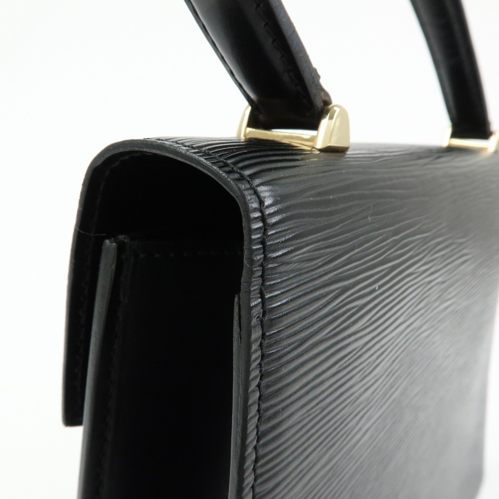 Louis Vuitton Epi Leather Malesherbes Hand Bag Noir Black M52372