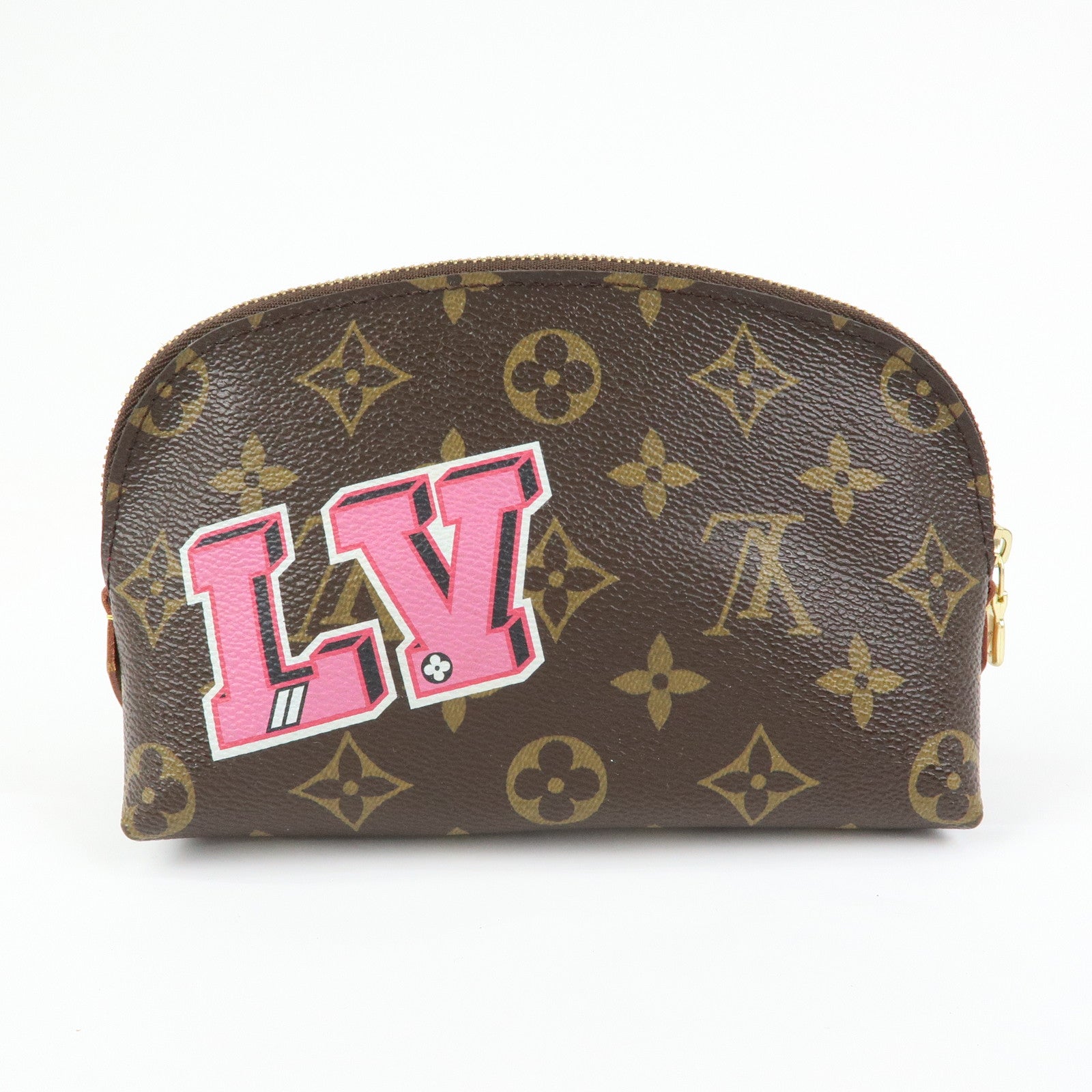Louis Vuitton Monogram Patchies Pochette Cosmetic PM Pouch M43998