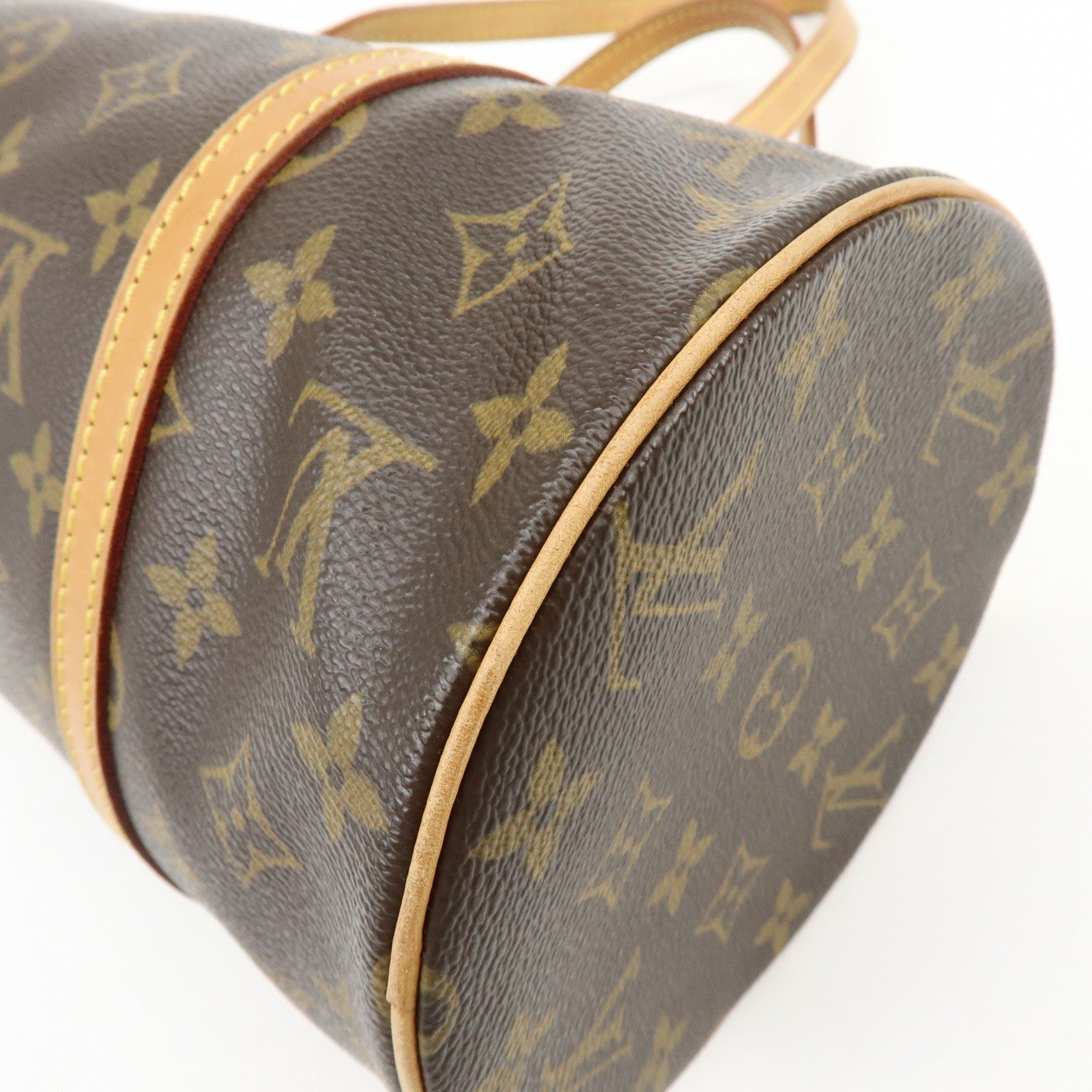Louis Vuitton Monogram Papillon 30 Hand Bag Brown M51385