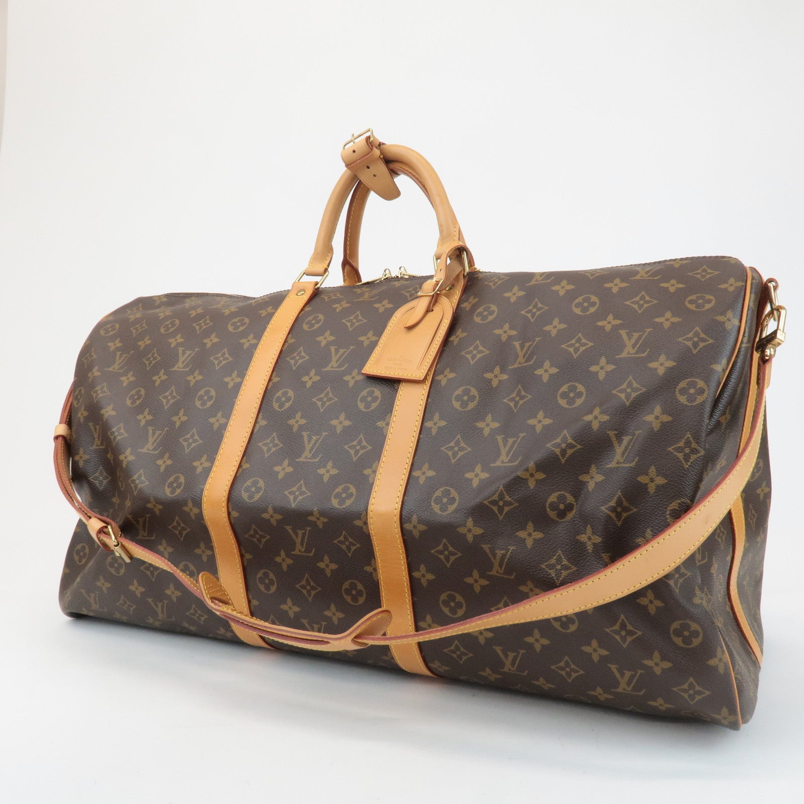 Louis Vuitton Monogram Keep All Bandouliere 60 Boston Bag M41412 Used
